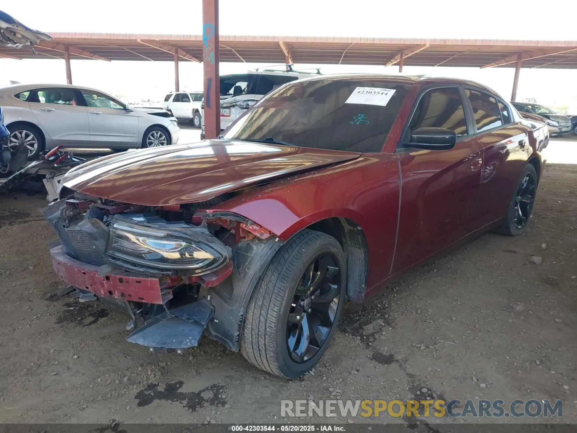 2 Photograph of a damaged car 2C3CDXBG5KH699505 DODGE CHARGER 2019