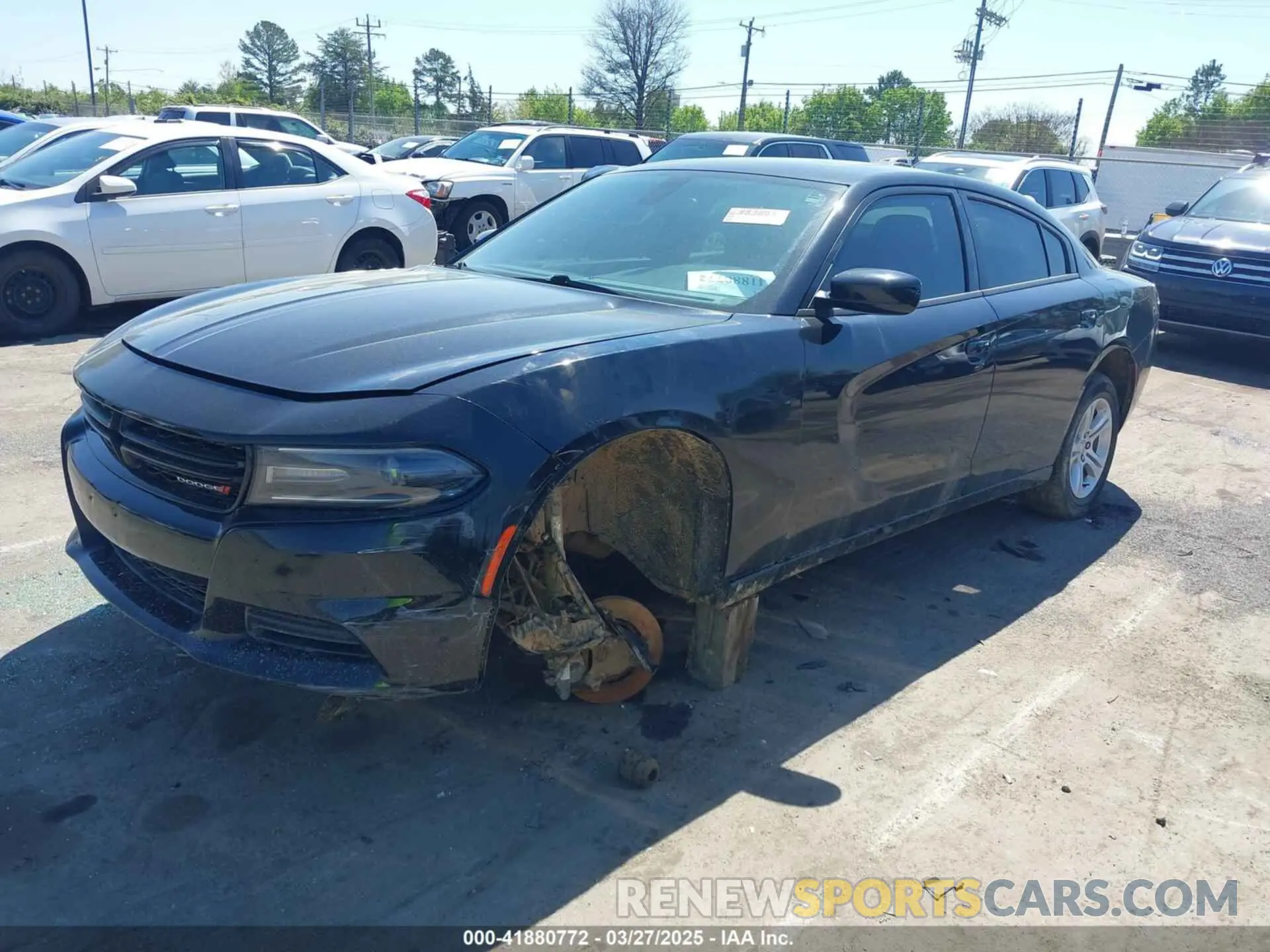 2 Photograph of a damaged car 2C3CDXBG5KH713354 DODGE CHARGER 2019