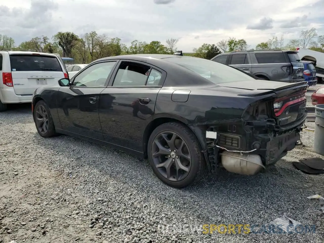 2 Photograph of a damaged car 2C3CDXBG6KH625896 DODGE CHARGER 2019