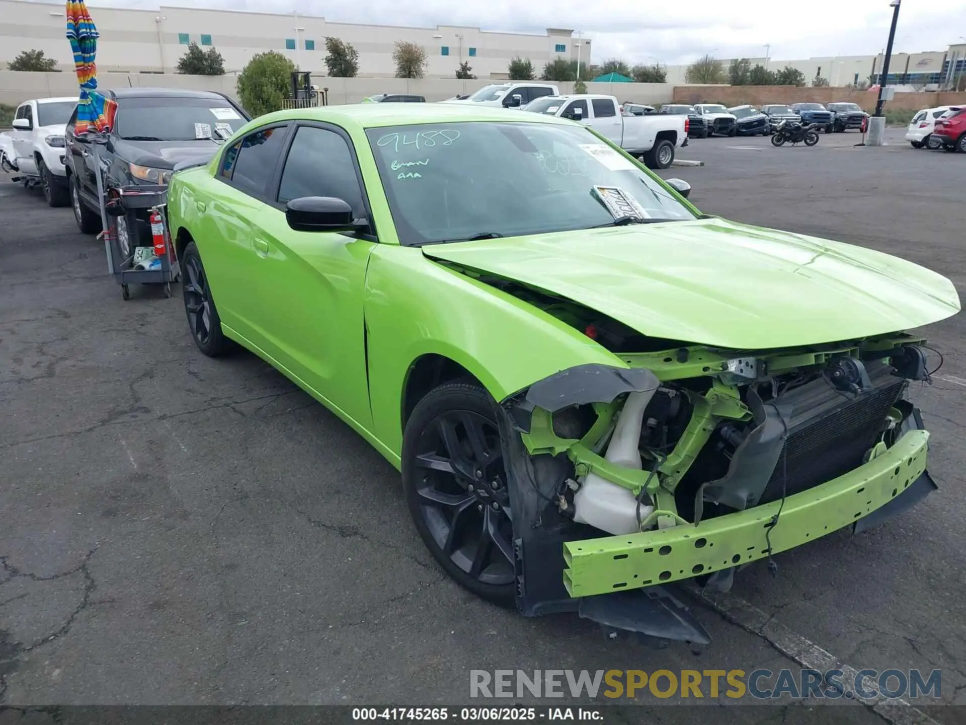 1 Photograph of a damaged car 2C3CDXBG6KH633710 DODGE CHARGER 2019