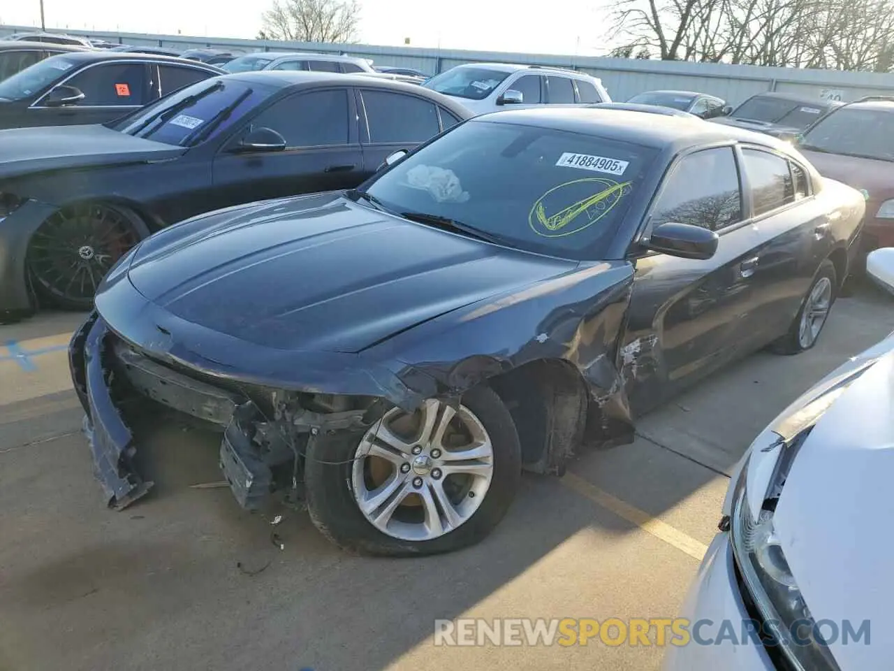 1 Photograph of a damaged car 2C3CDXBG6KH674709 DODGE CHARGER 2019