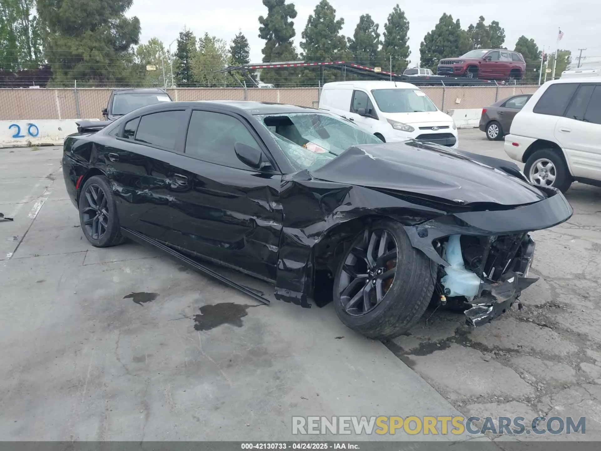 1 Photograph of a damaged car 2C3CDXBG6KH681711 DODGE CHARGER 2019