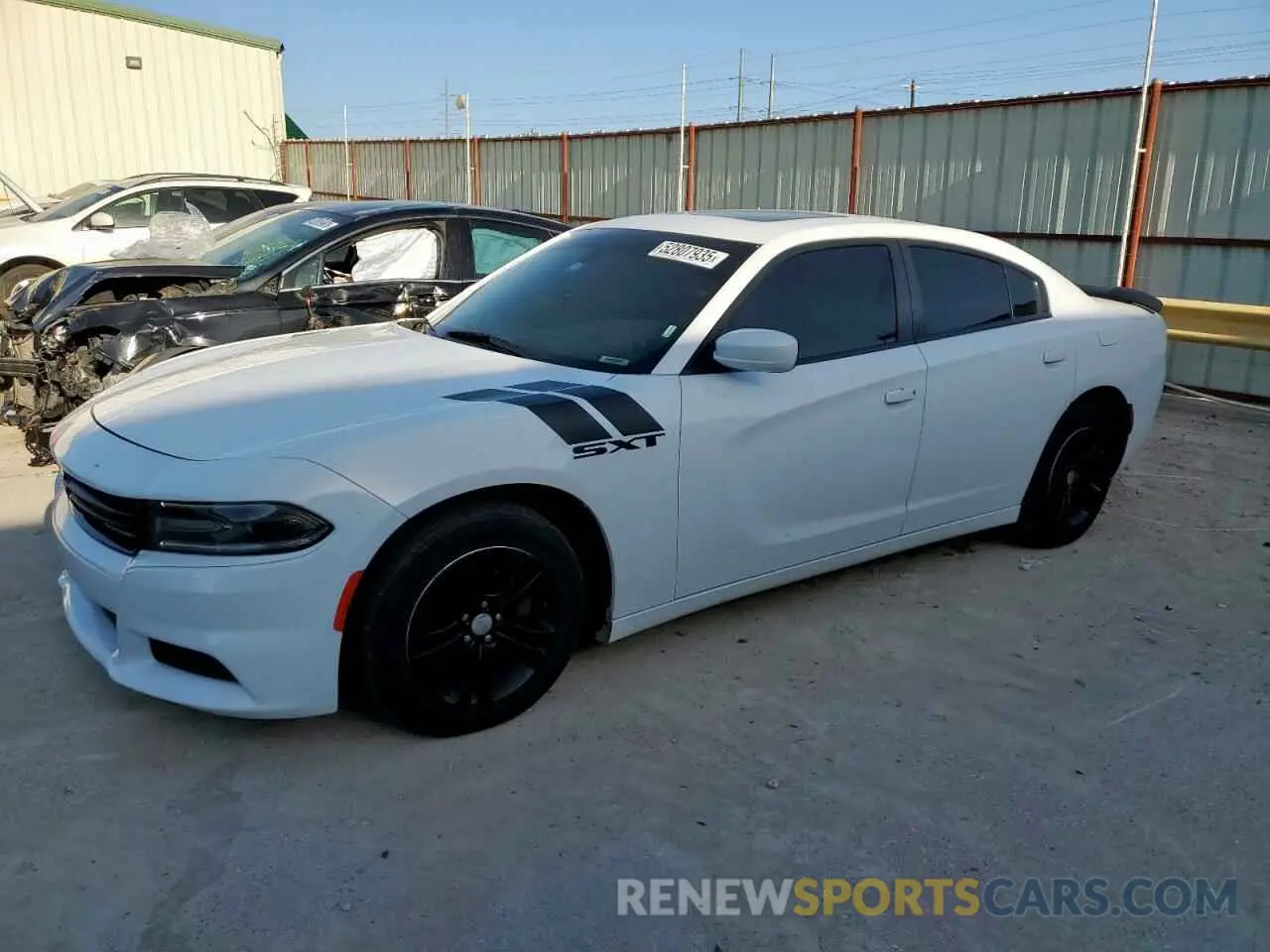 1 Photograph of a damaged car 2C3CDXBG6KH696256 DODGE CHARGER 2019