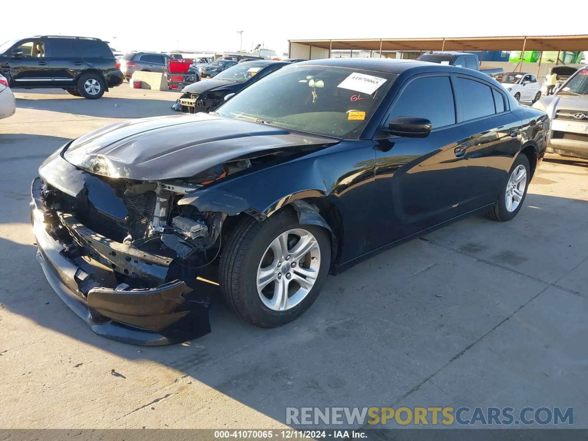 2 Photograph of a damaged car 2C3CDXBG6KH719843 DODGE CHARGER 2019