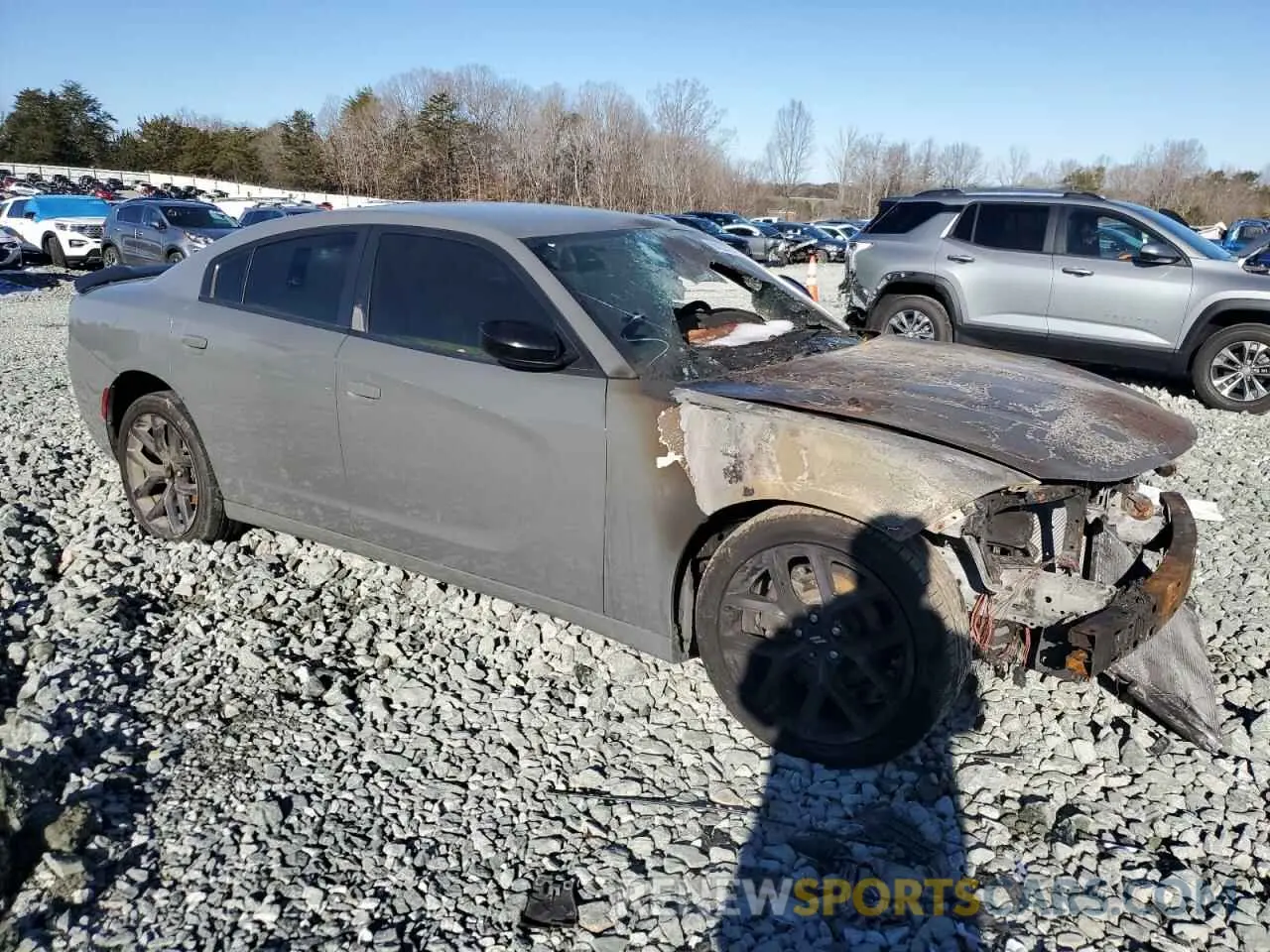 4 Photograph of a damaged car 2C3CDXBG6KH732396 DODGE CHARGER 2019