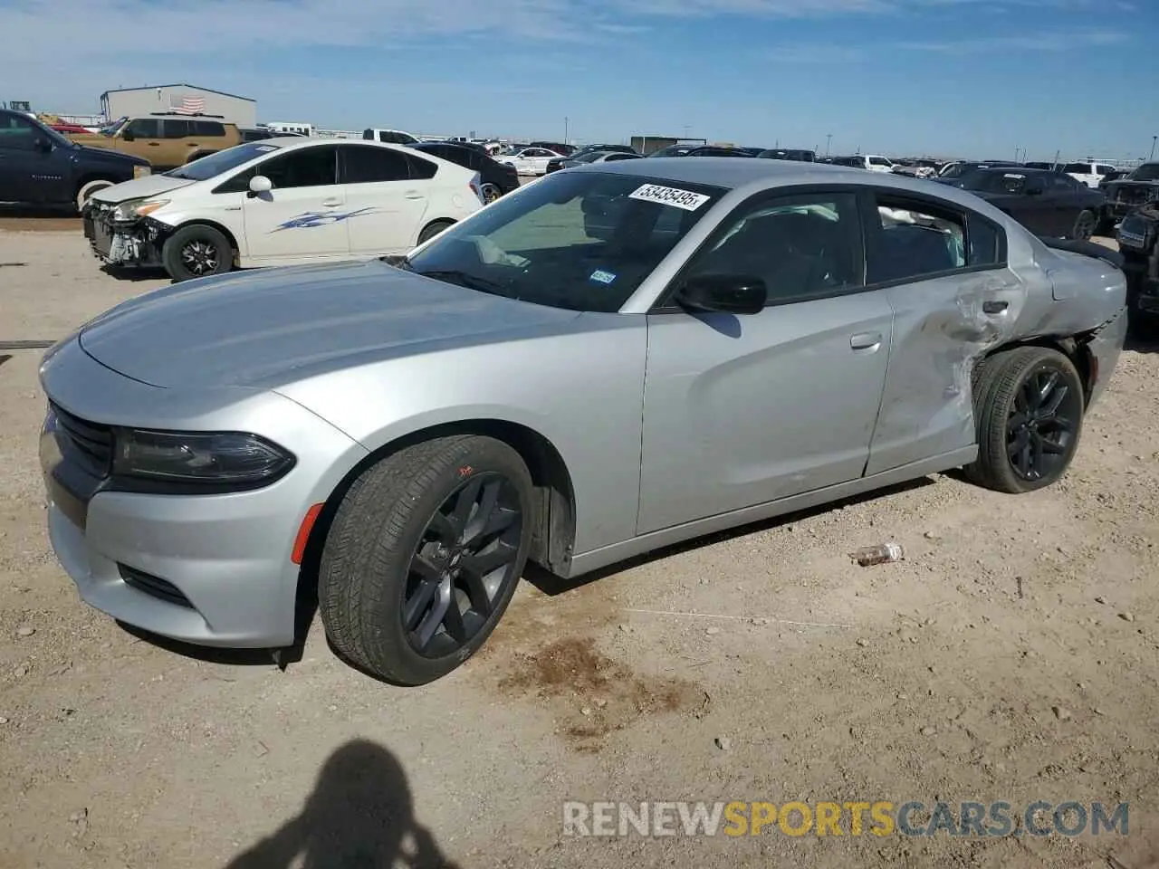 1 Photograph of a damaged car 2C3CDXBG7KH616883 DODGE CHARGER 2019