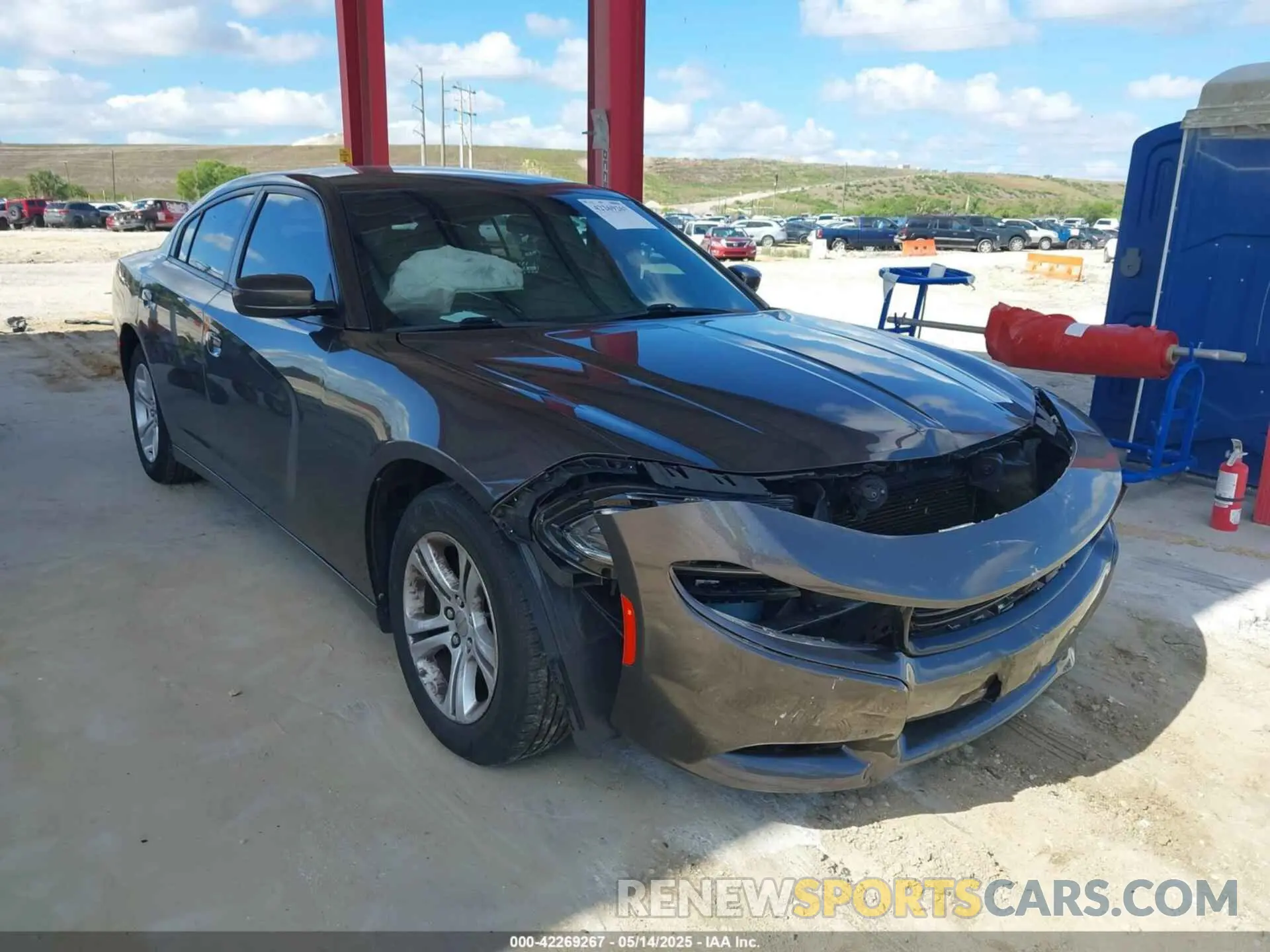 1 Photograph of a damaged car 2C3CDXBG7KH711766 DODGE CHARGER 2019