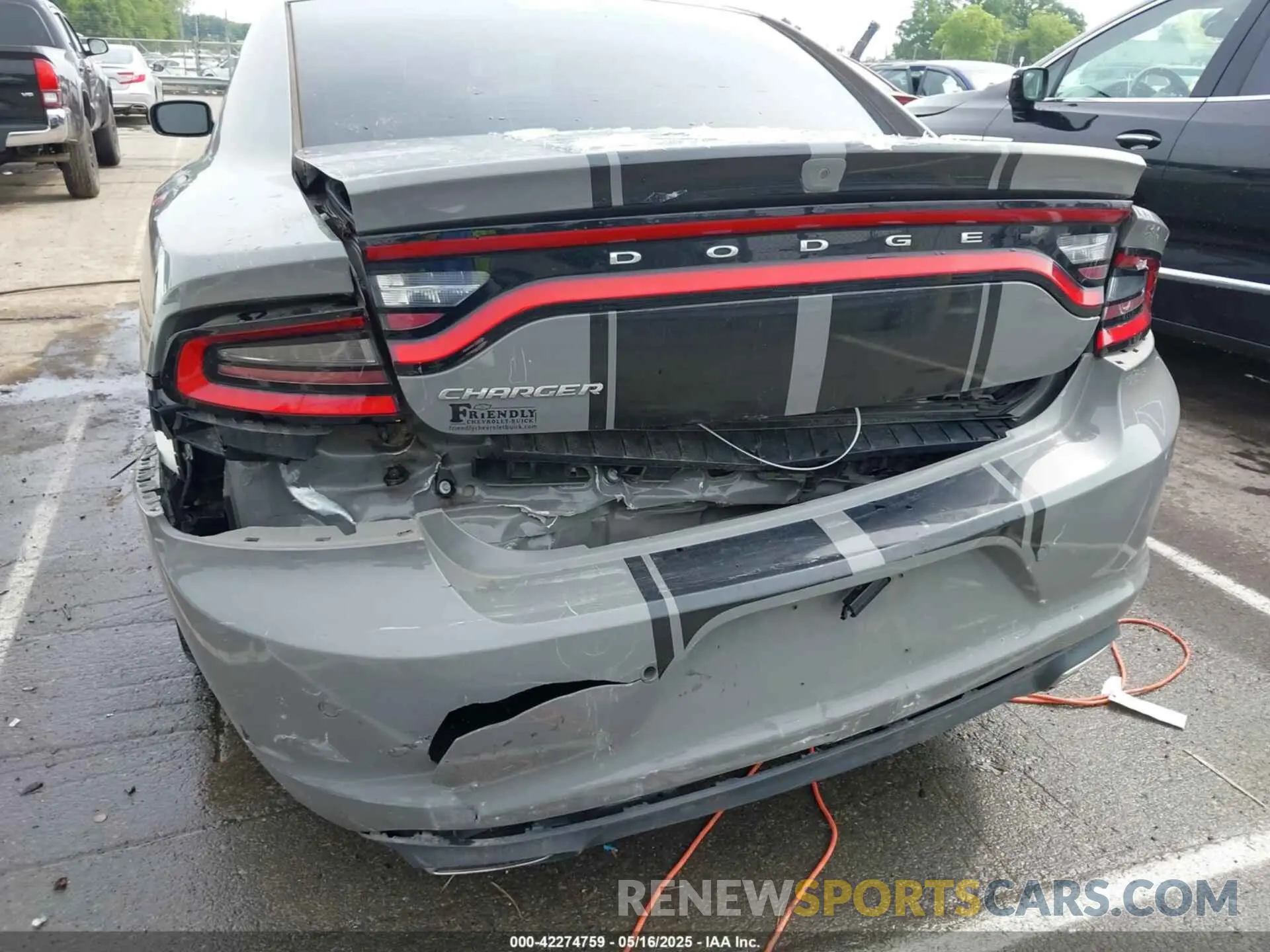 6 Photograph of a damaged car 2C3CDXBG8KH643736 DODGE CHARGER 2019