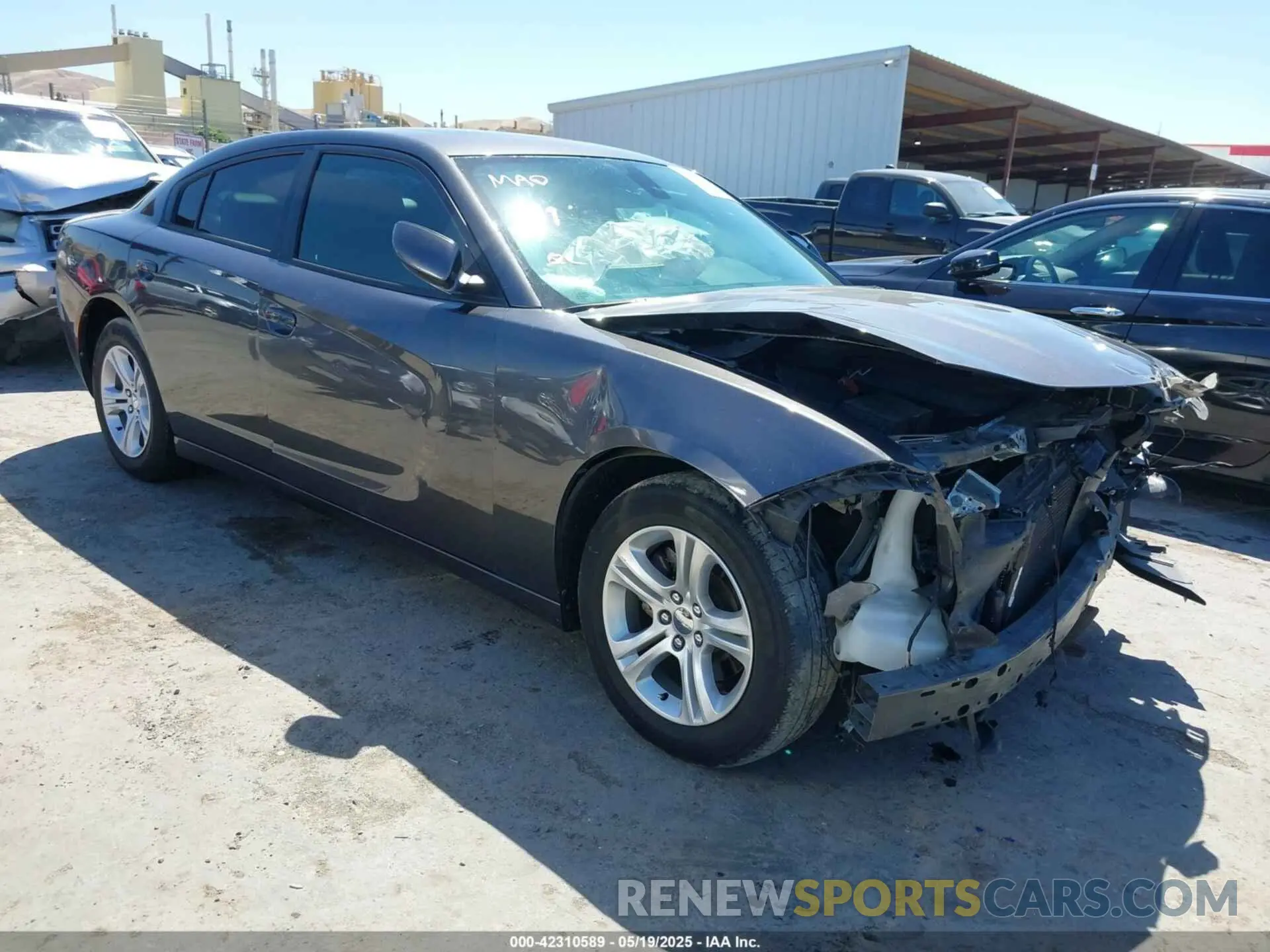 1 Photograph of a damaged car 2C3CDXBG8KH657362 DODGE CHARGER 2019