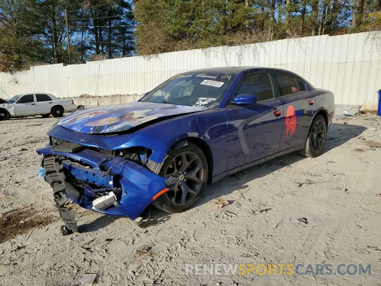1 Photograph of a damaged car 2C3CDXBG8KH660634 DODGE CHARGER 2019