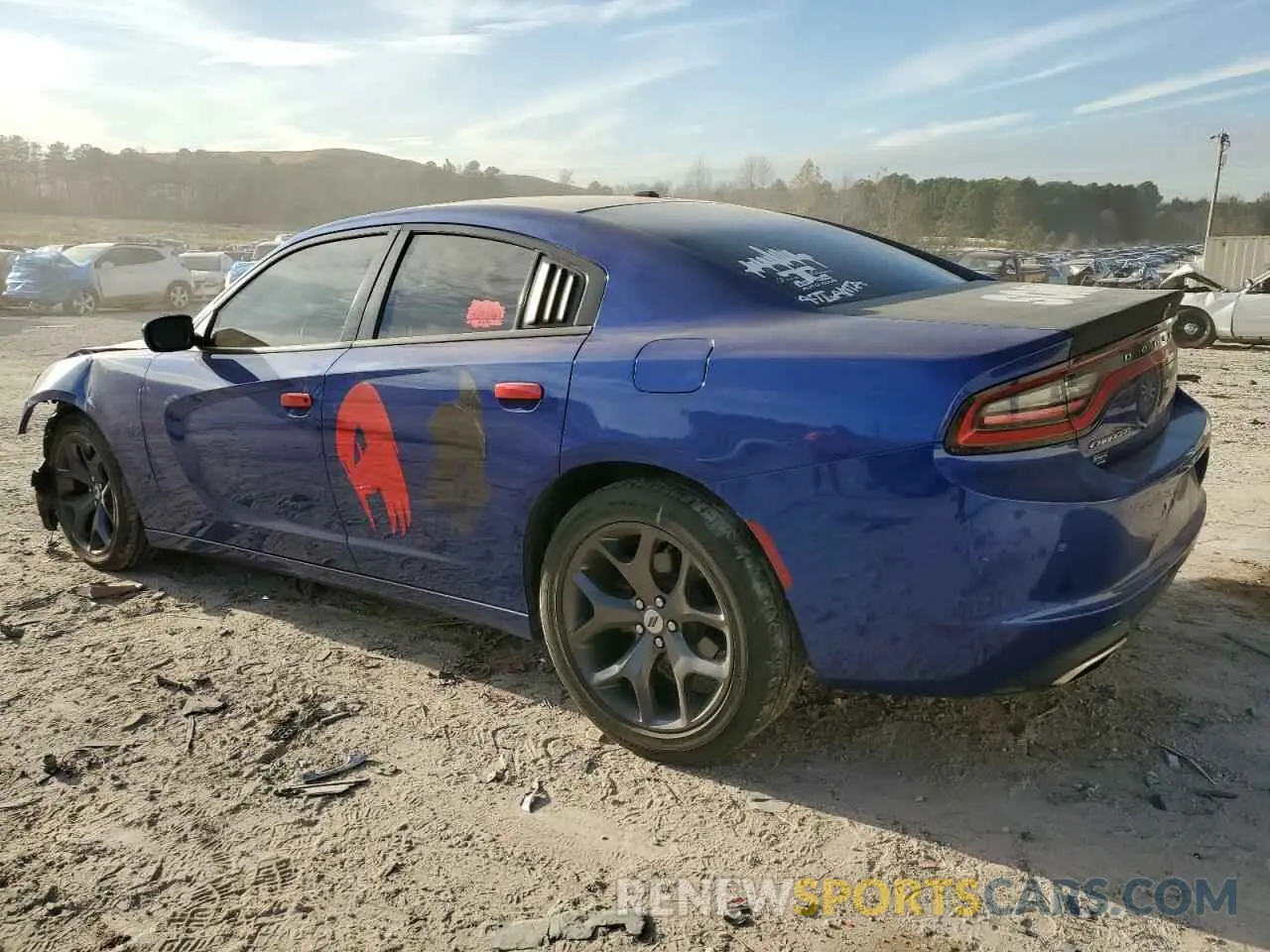 2 Photograph of a damaged car 2C3CDXBG8KH660634 DODGE CHARGER 2019