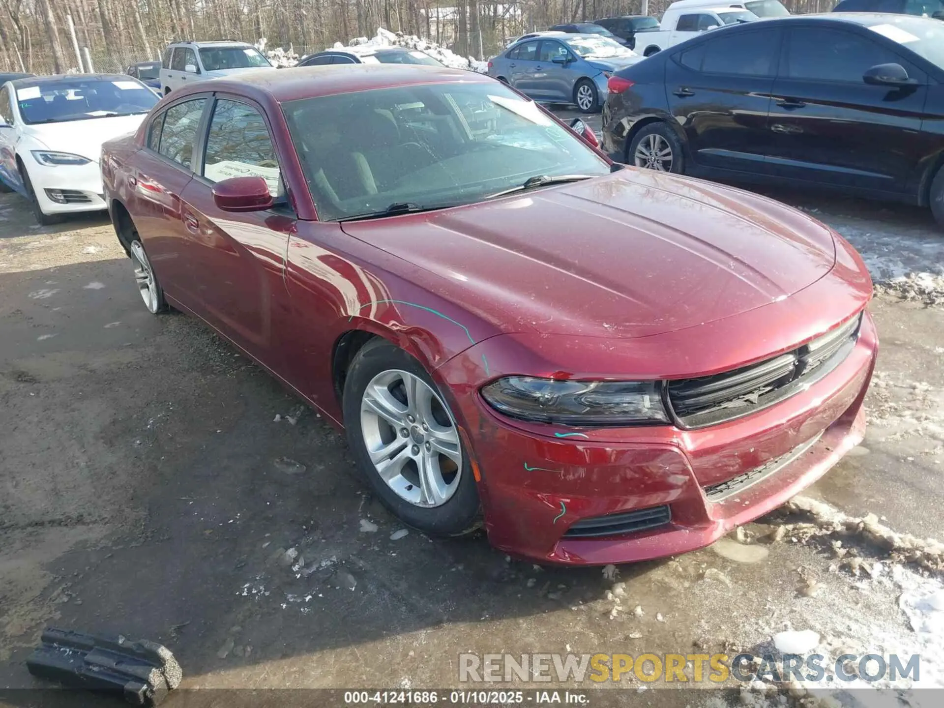 1 Photograph of a damaged car 2C3CDXBG8KH684111 DODGE CHARGER 2019
