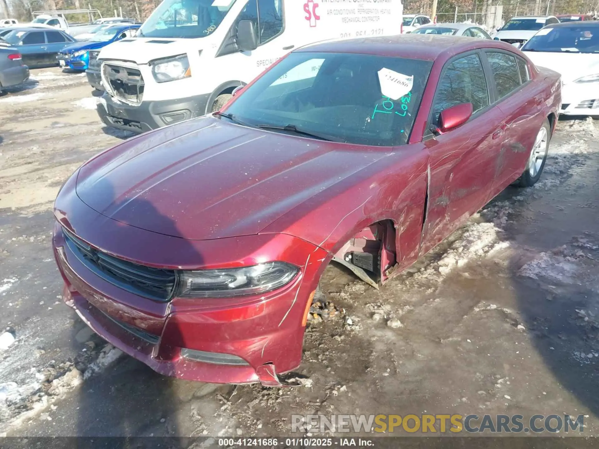 2 Photograph of a damaged car 2C3CDXBG8KH684111 DODGE CHARGER 2019