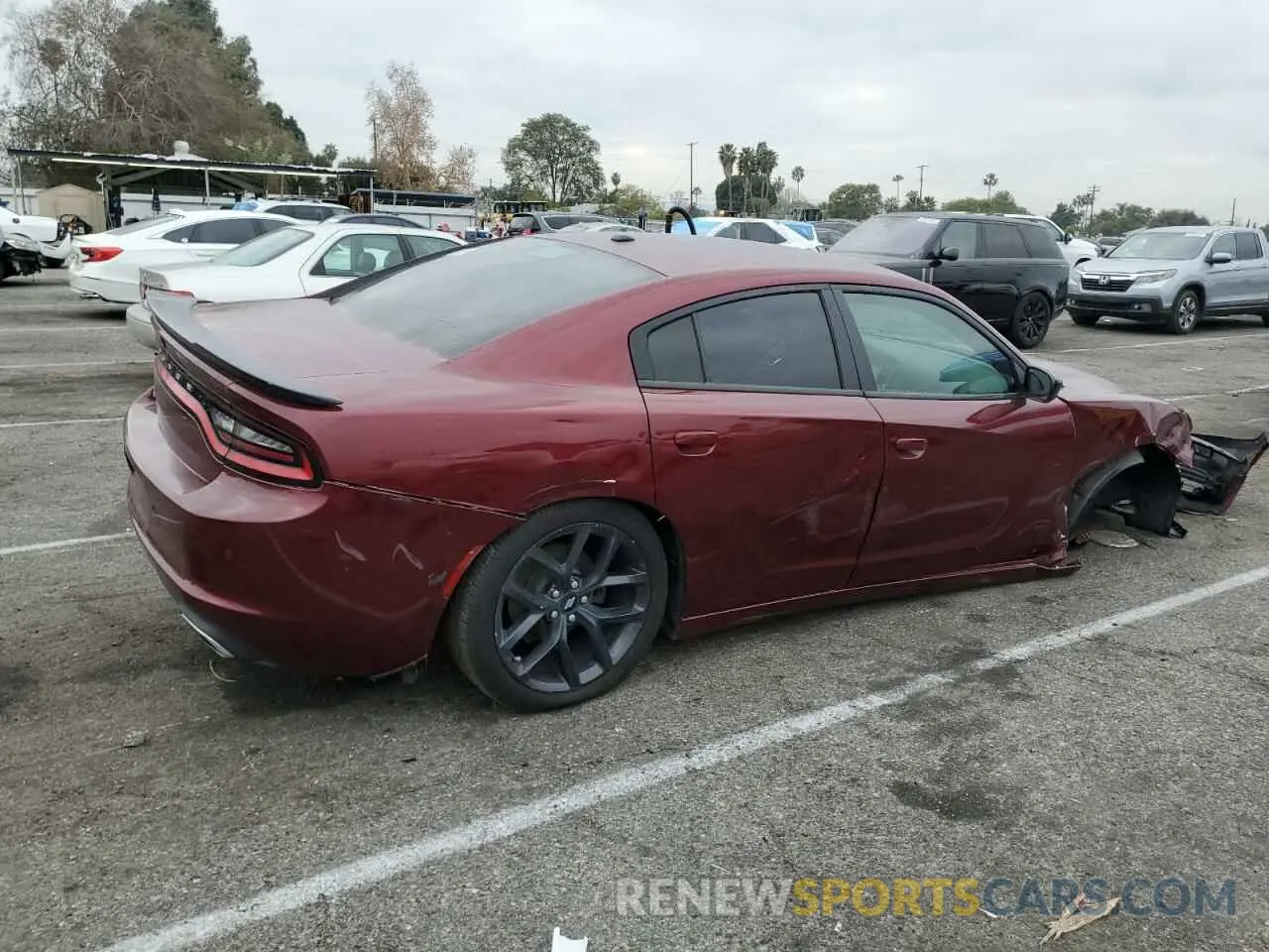 3 Photograph of a damaged car 2C3CDXBG8KH693083 DODGE CHARGER 2019