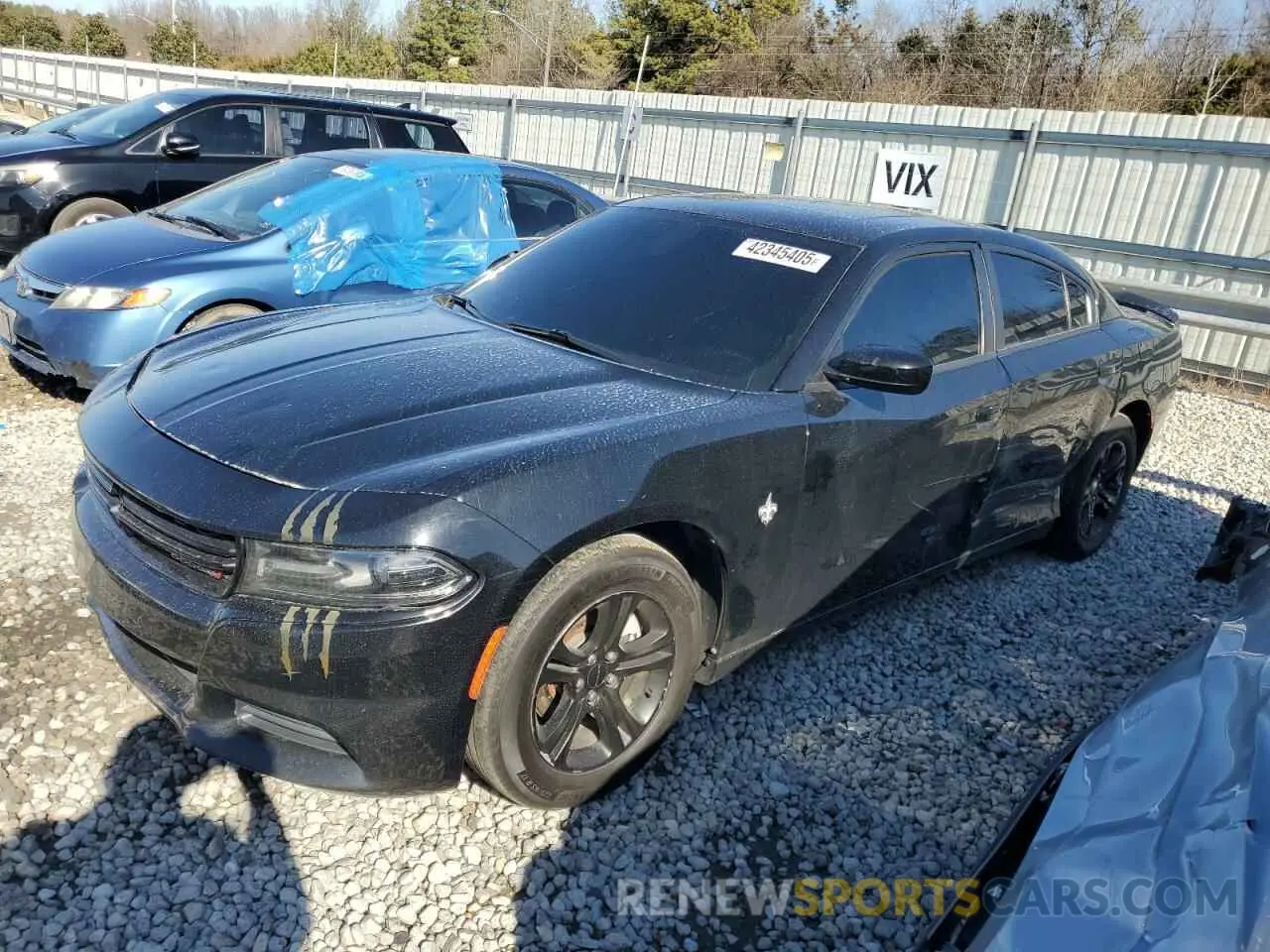 1 Photograph of a damaged car 2C3CDXBG8KH695884 DODGE CHARGER 2019