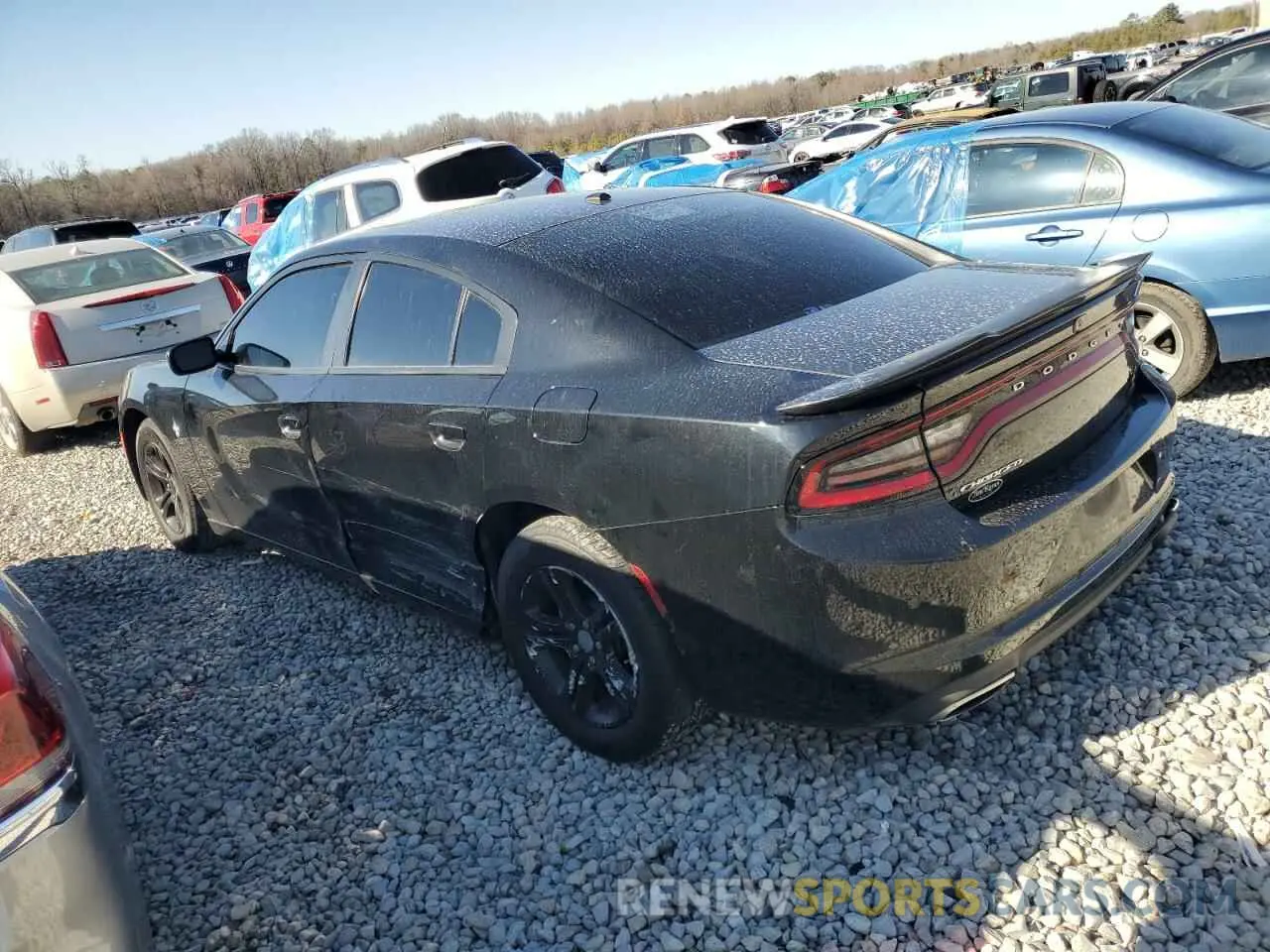 2 Photograph of a damaged car 2C3CDXBG8KH695884 DODGE CHARGER 2019