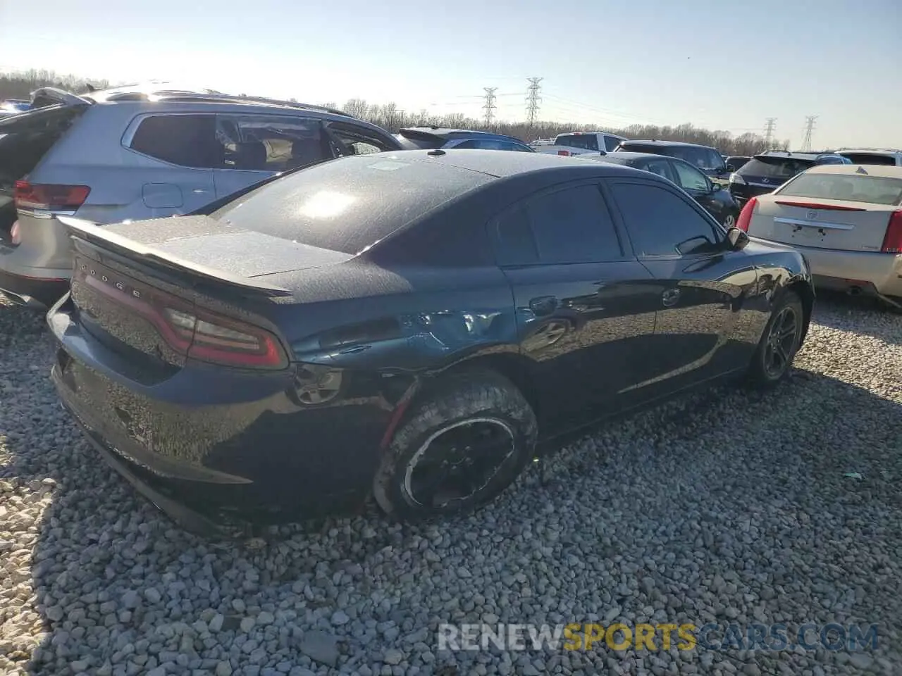 3 Photograph of a damaged car 2C3CDXBG8KH695884 DODGE CHARGER 2019
