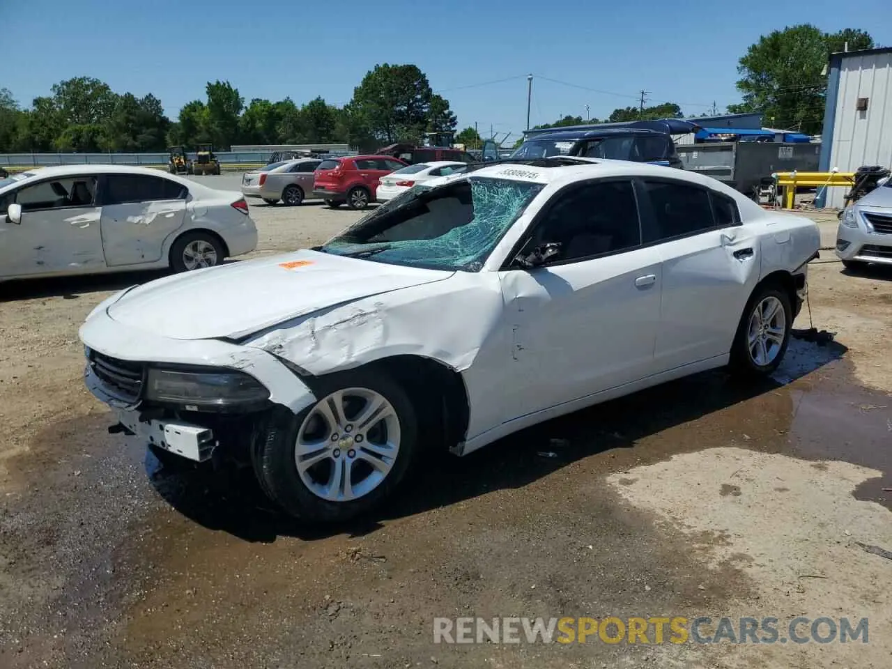 1 Photograph of a damaged car 2C3CDXBG8KH700193 DODGE CHARGER 2019