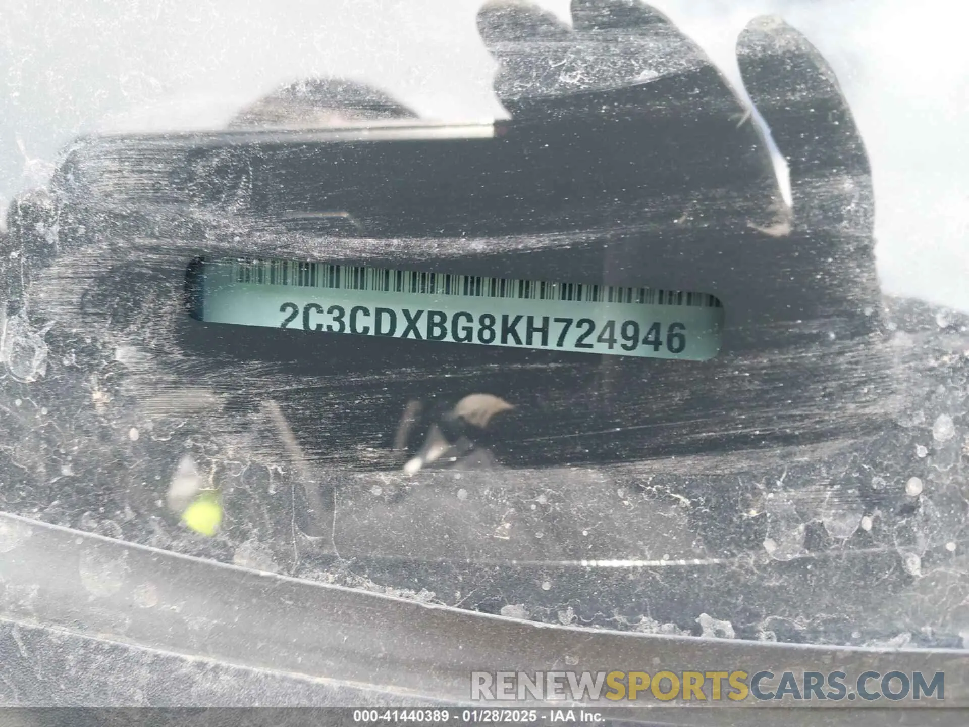 9 Photograph of a damaged car 2C3CDXBG8KH724946 DODGE CHARGER 2019