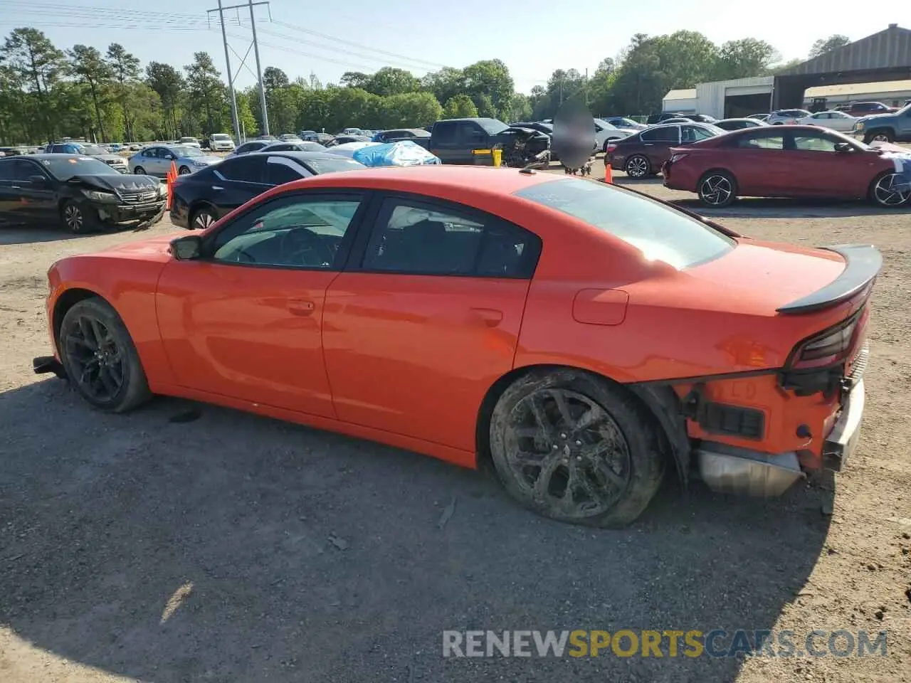 2 Photograph of a damaged car 2C3CDXBG8KH734795 DODGE CHARGER 2019