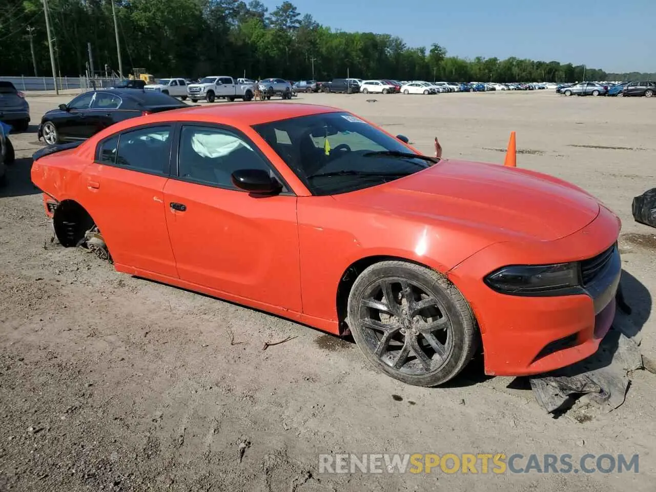 4 Photograph of a damaged car 2C3CDXBG8KH734795 DODGE CHARGER 2019