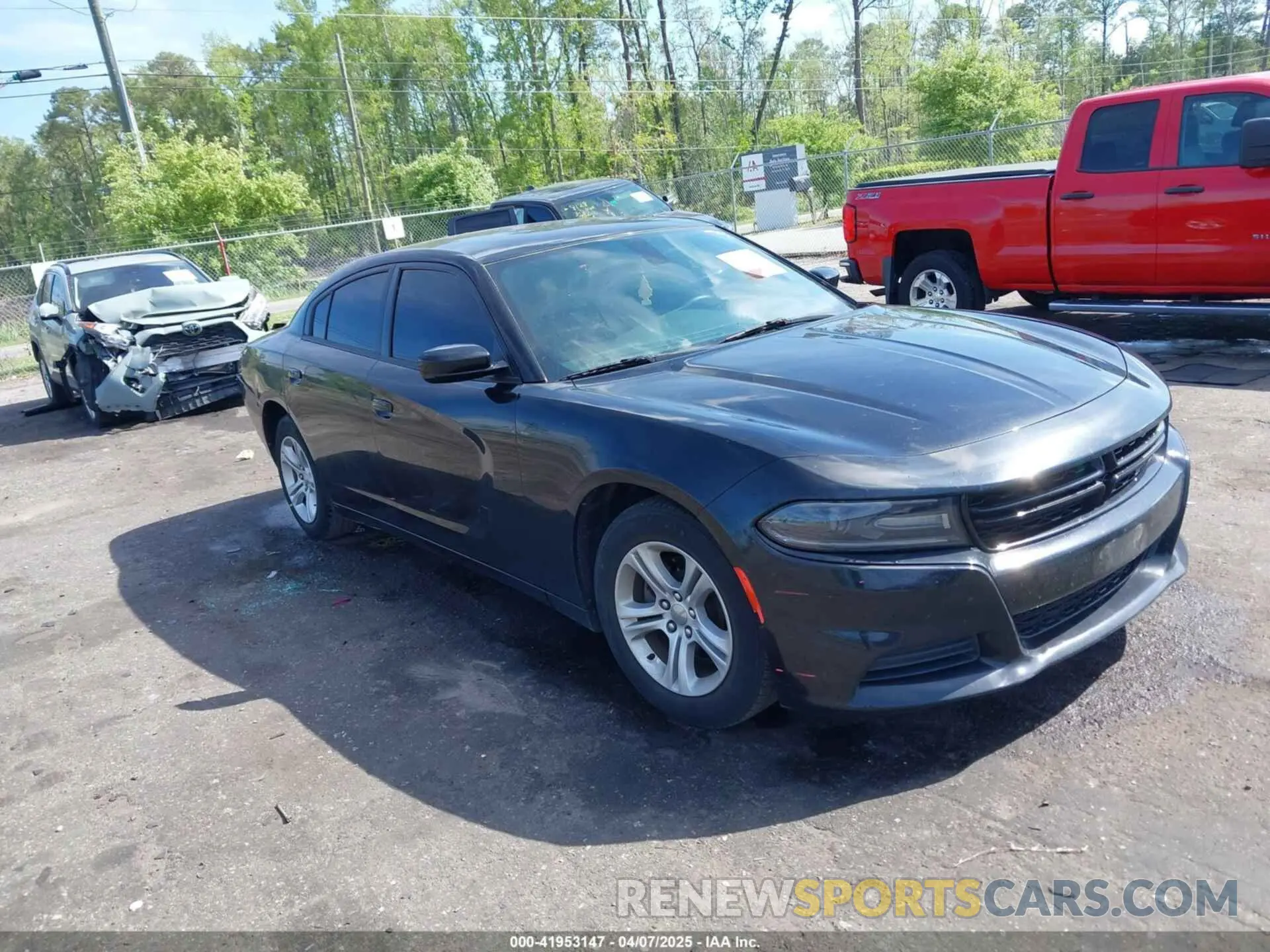 1 Photograph of a damaged car 2C3CDXBG9KH572644 DODGE CHARGER 2019