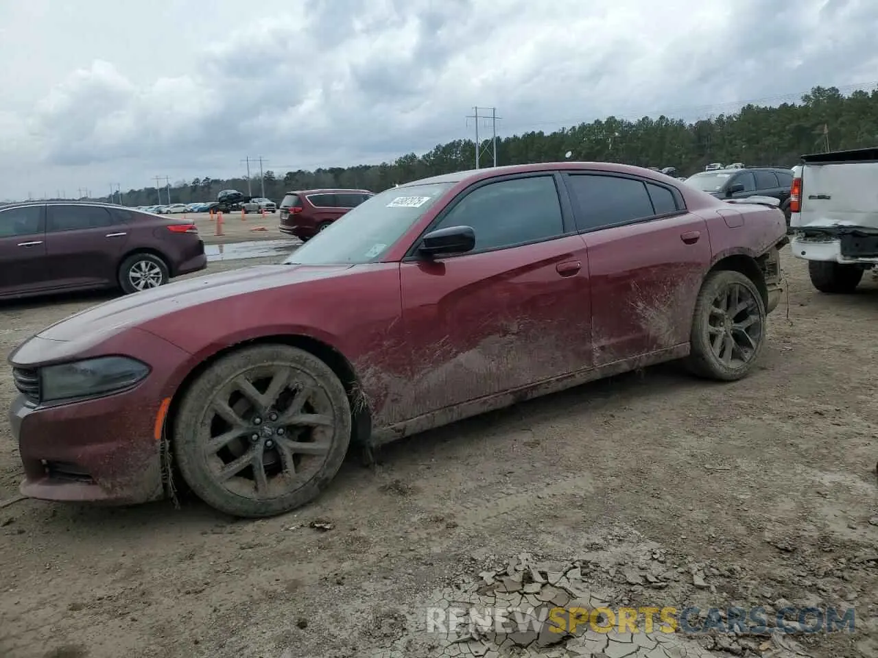 1 Photograph of a damaged car 2C3CDXBG9KH732487 DODGE CHARGER 2019