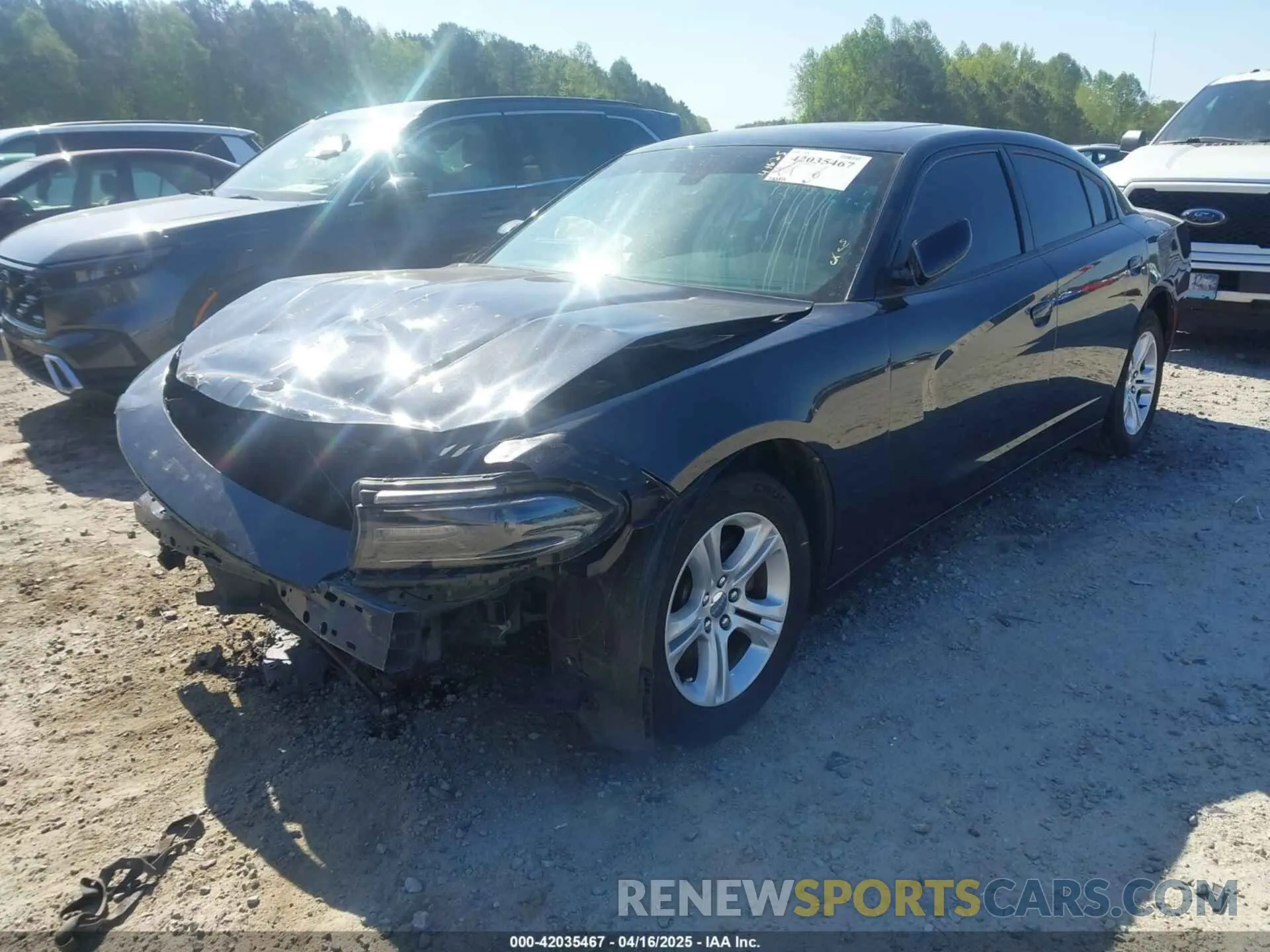 2 Photograph of a damaged car 2C3CDXBGXKH653295 DODGE CHARGER 2019