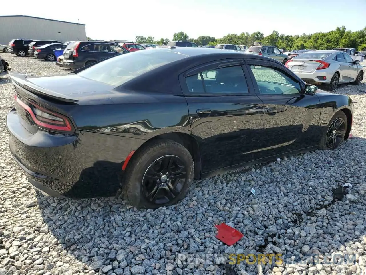 3 Photograph of a damaged car 2C3CDXBGXKH703032 DODGE CHARGER 2019