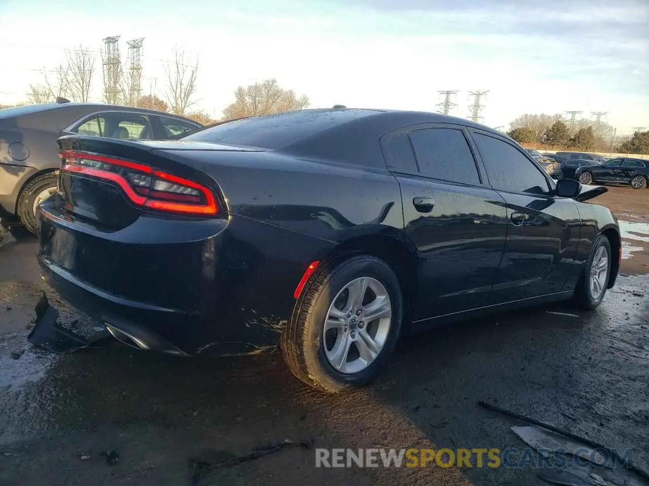 3 Photograph of a damaged car 2C3CDXBGXKH725547 DODGE CHARGER 2019