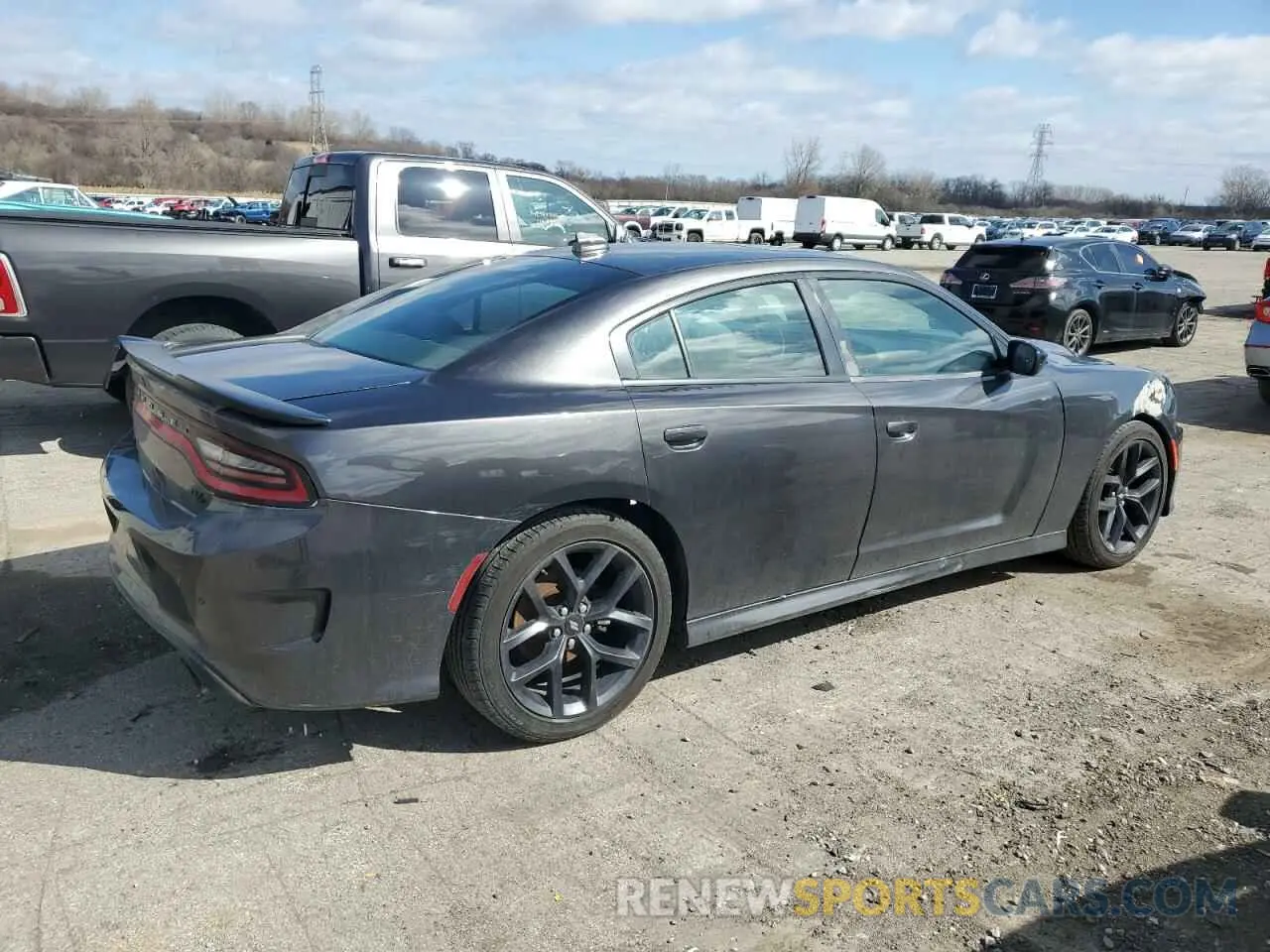 3 Photograph of a damaged car 2C3CDXCT0KH607406 DODGE CHARGER 2019