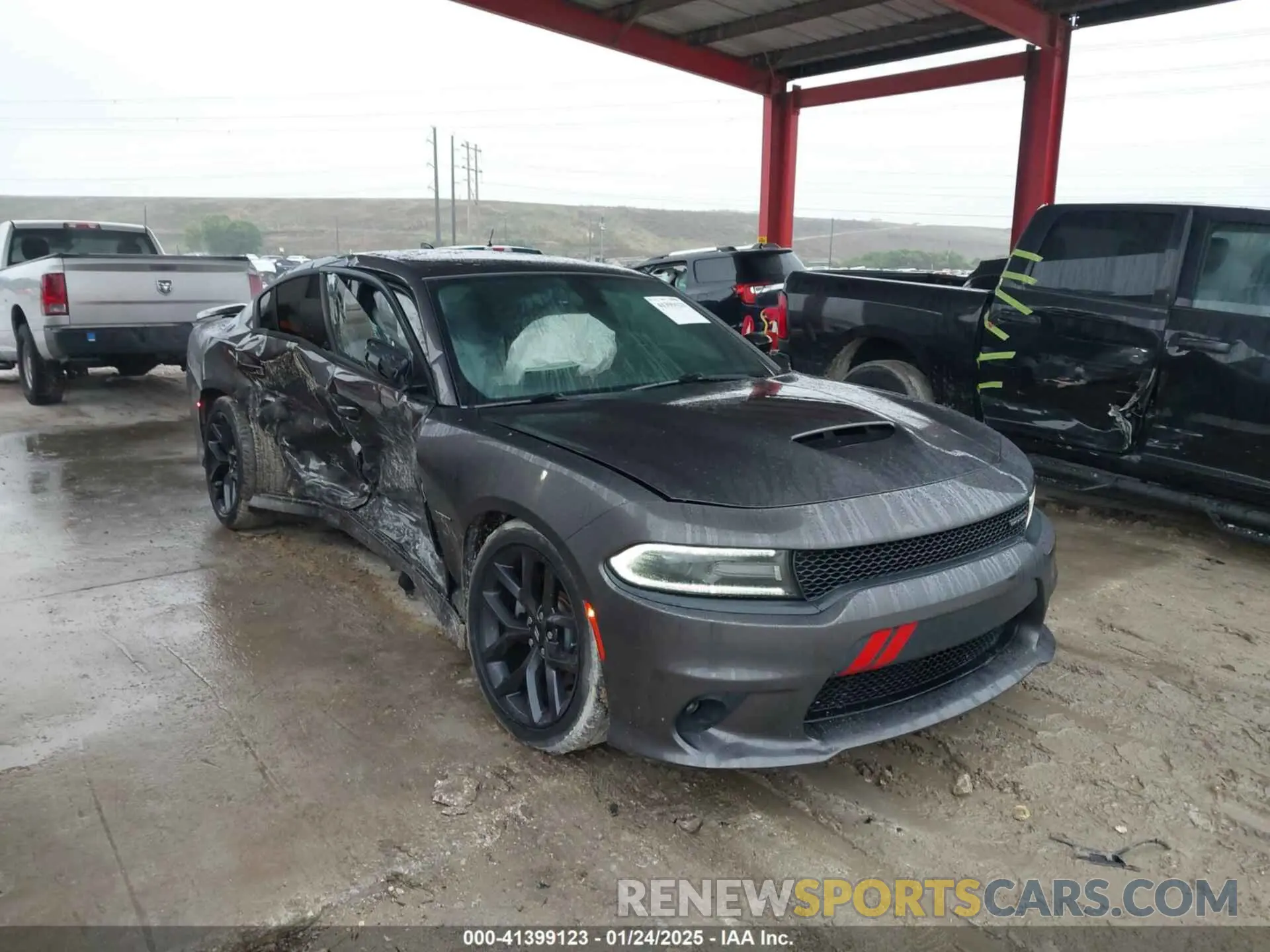 1 Photograph of a damaged car 2C3CDXCT1KH507167 DODGE CHARGER 2019