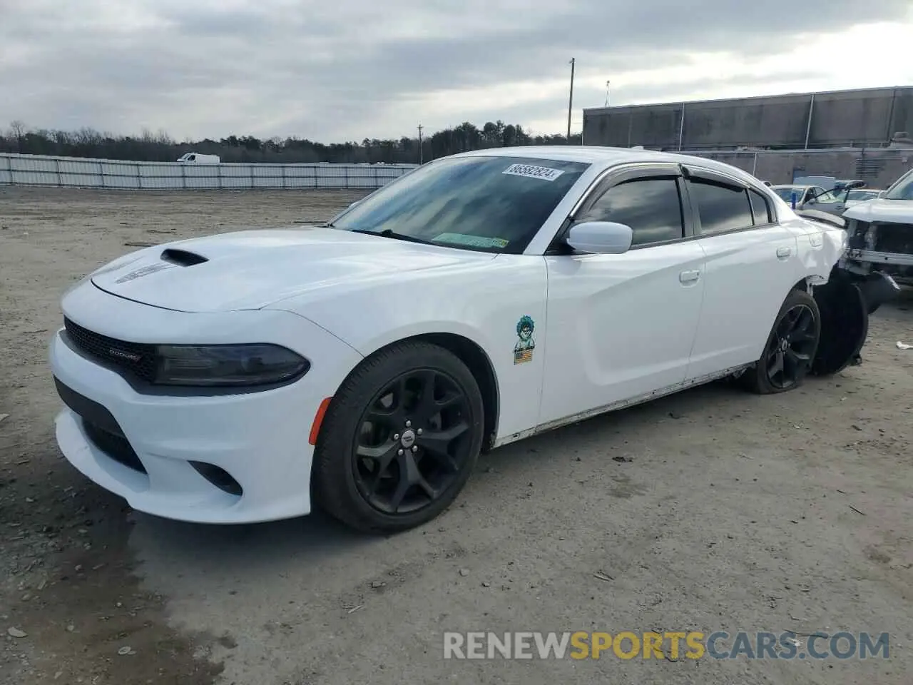 1 Photograph of a damaged car 2C3CDXCT1KH575355 DODGE CHARGER 2019