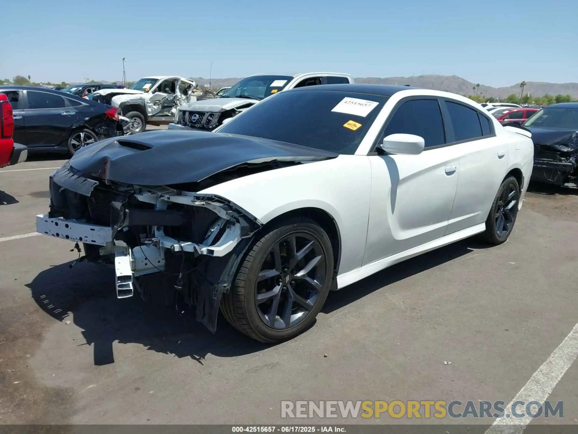 2 Photograph of a damaged car 2C3CDXCT1KH575727 DODGE CHARGER 2019