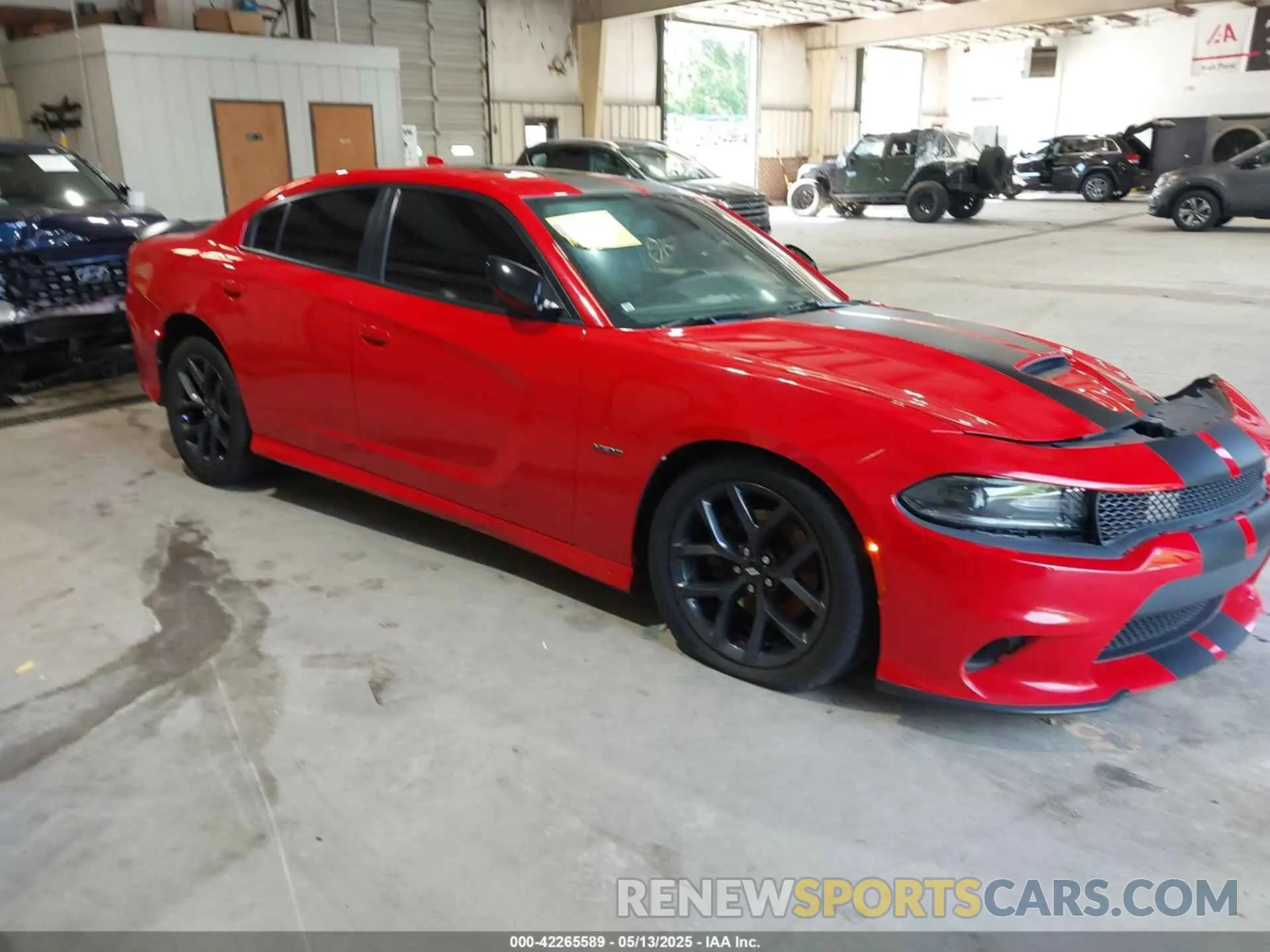 1 Photograph of a damaged car 2C3CDXCT2KH656087 DODGE CHARGER 2019