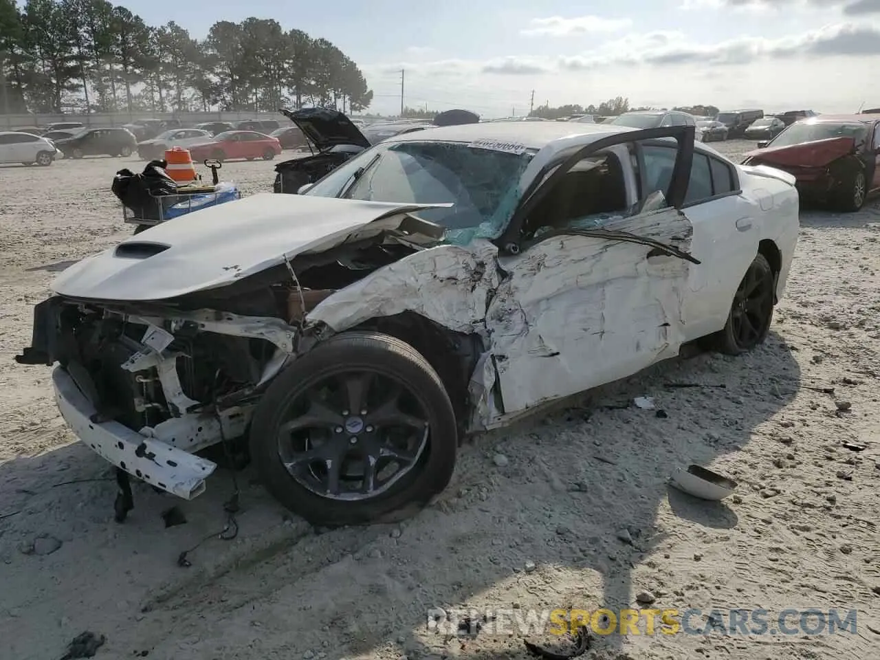 1 Photograph of a damaged car 2C3CDXCT3KH526920 DODGE CHARGER 2019