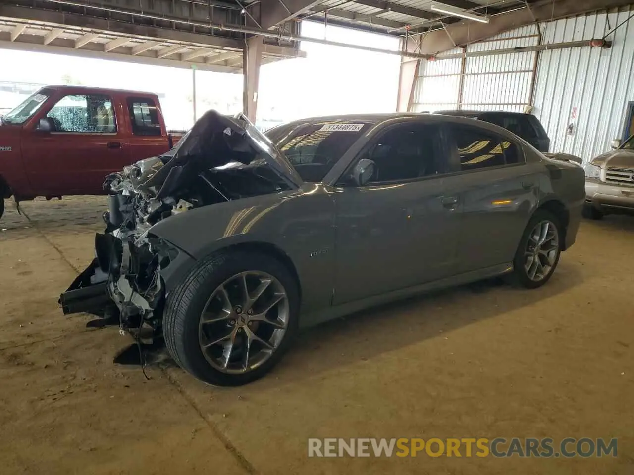 1 Photograph of a damaged car 2C3CDXCT3KH544866 DODGE CHARGER 2019