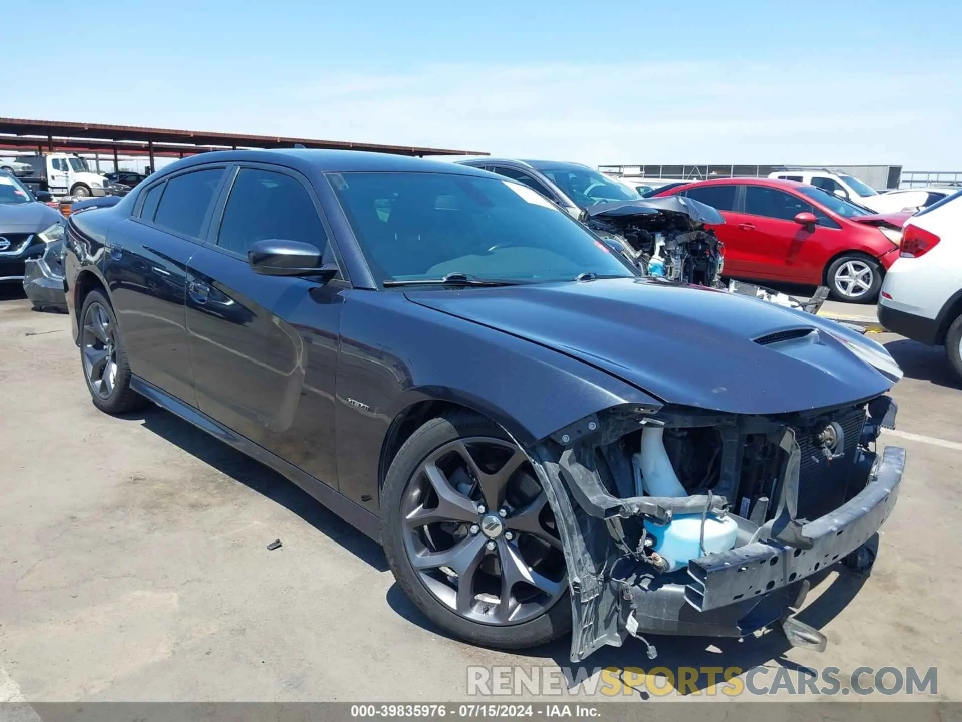 1 Photograph of a damaged car 2C3CDXCT5KH552628 DODGE CHARGER 2019