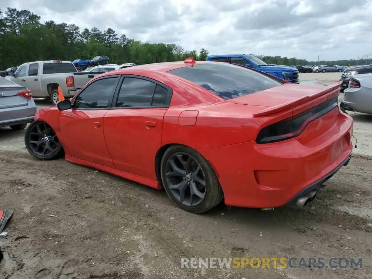 2 Photograph of a damaged car 2C3CDXCT5KH575567 DODGE CHARGER 2019