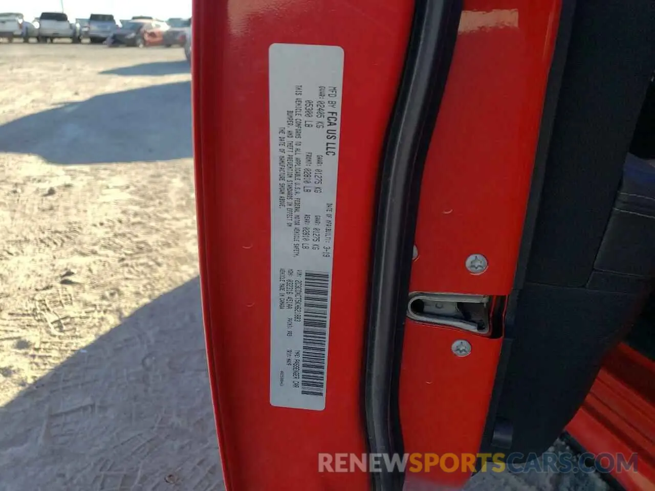 12 Photograph of a damaged car 2C3CDXCT5KH621883 DODGE CHARGER 2019