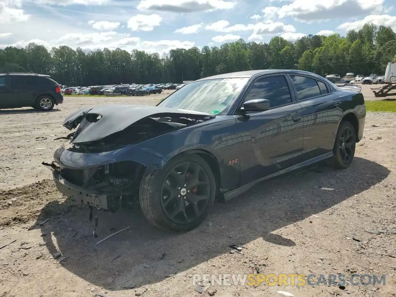 1 Photograph of a damaged car 2C3CDXCT6KH532386 DODGE CHARGER 2019