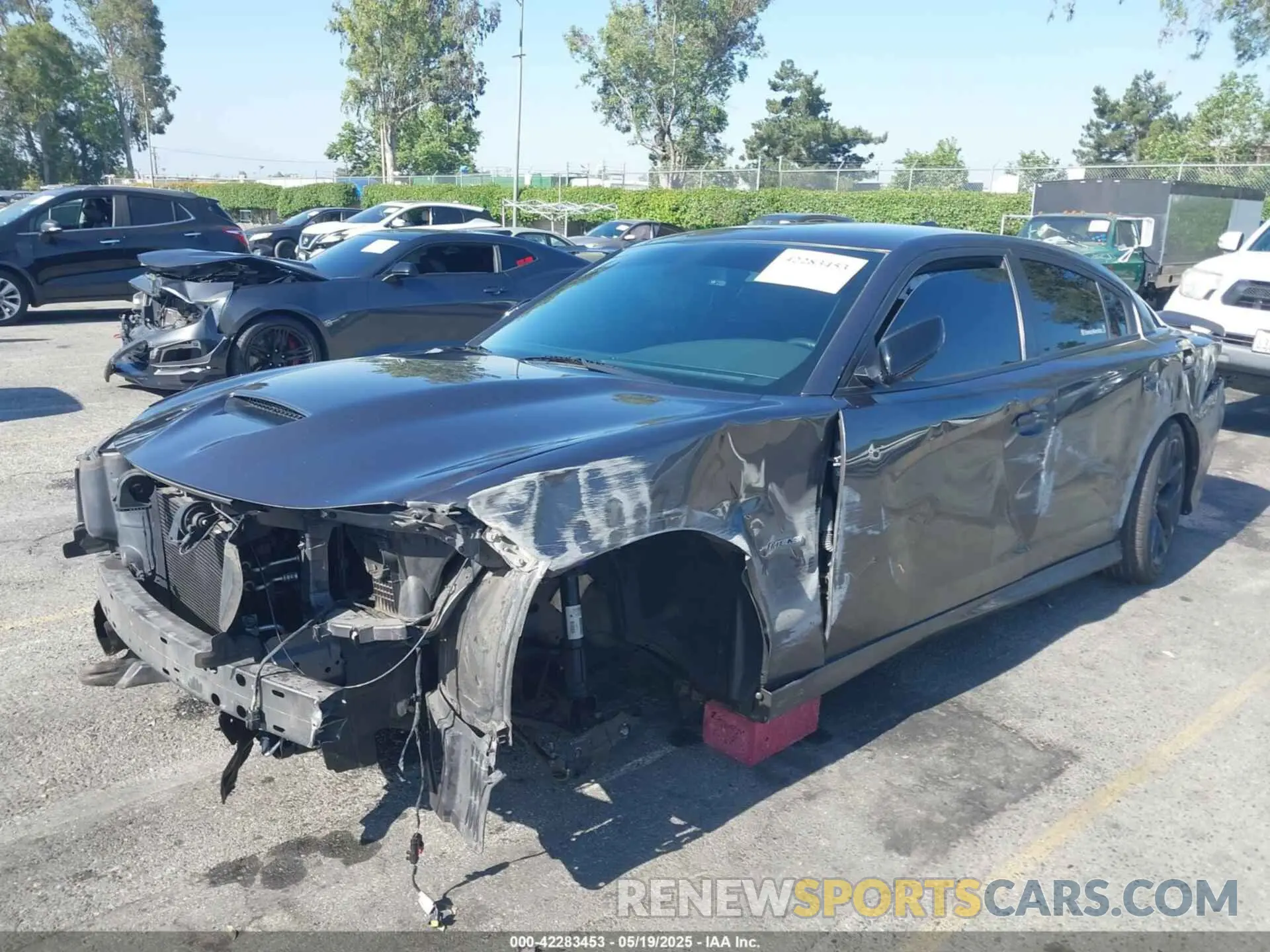 2 Photograph of a damaged car 2C3CDXCT7KH527732 DODGE CHARGER 2019