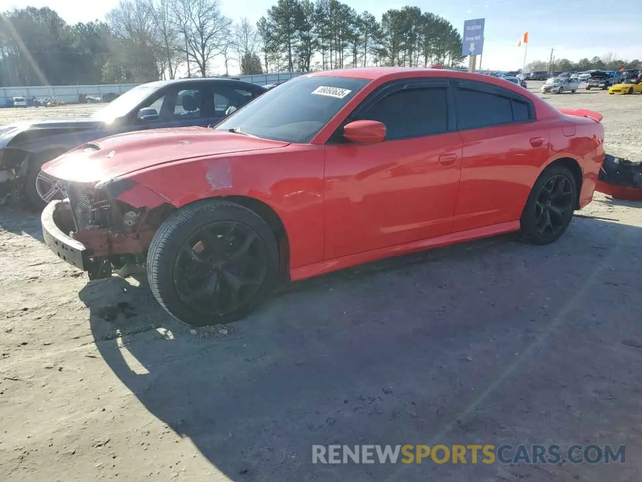 1 Photograph of a damaged car 2C3CDXCT7KH539170 DODGE CHARGER 2019