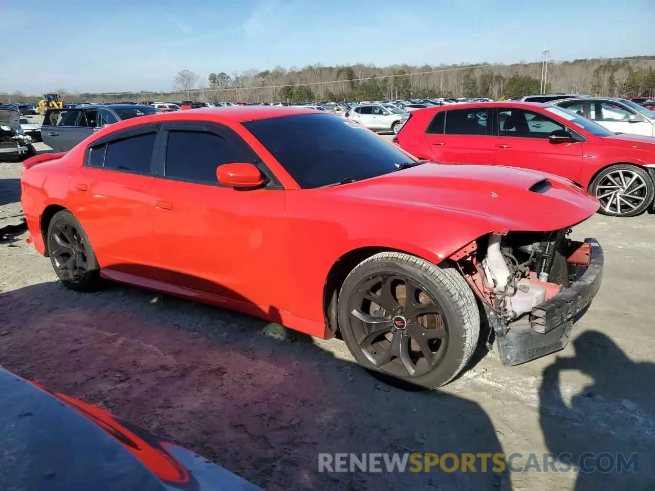 4 Photograph of a damaged car 2C3CDXCT7KH539170 DODGE CHARGER 2019