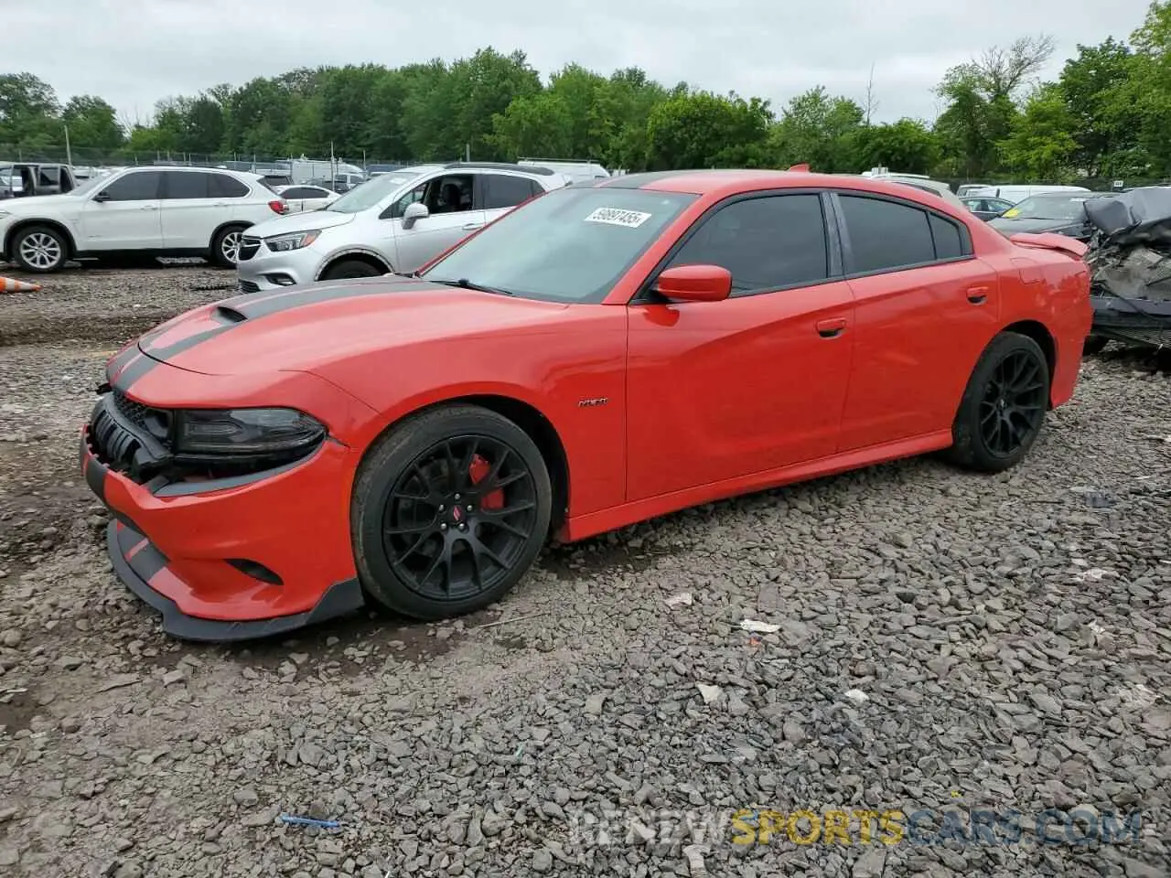 1 Photograph of a damaged car 2C3CDXCT8KH530400 DODGE CHARGER 2019