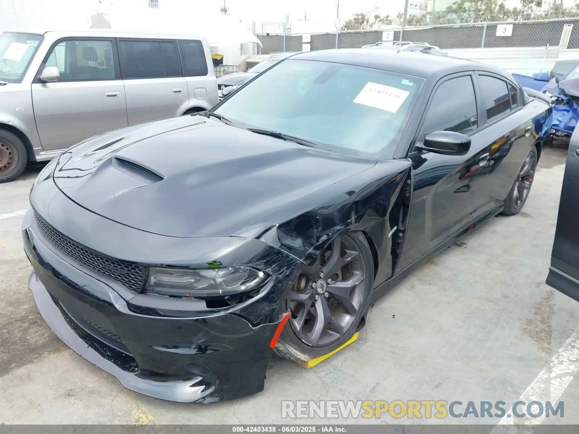 2 Photograph of a damaged car 2C3CDXCT8KH584442 DODGE CHARGER 2019
