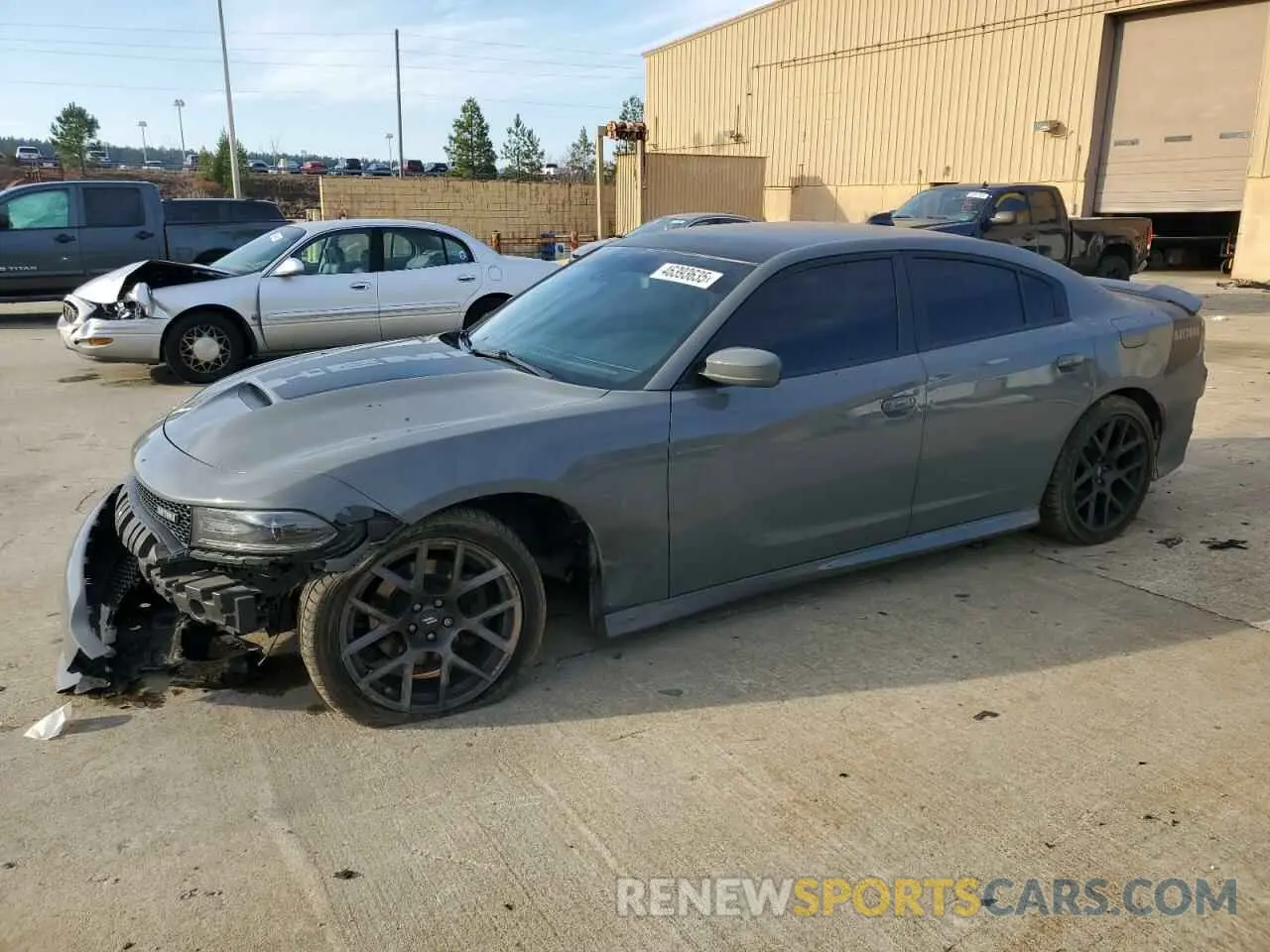 1 Photograph of a damaged car 2C3CDXCT8KH588555 DODGE CHARGER 2019