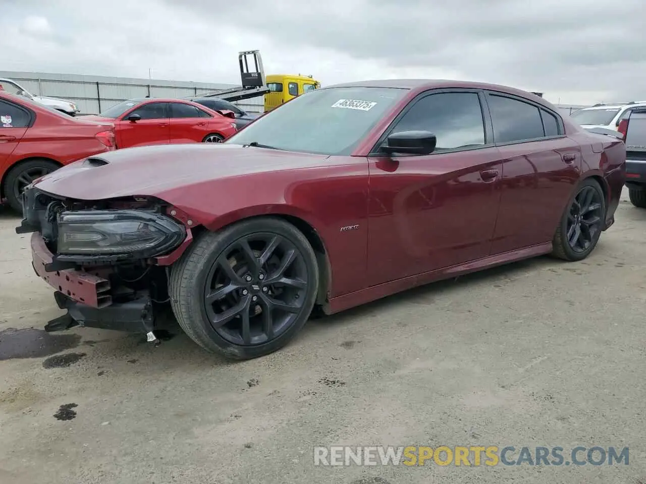 1 Photograph of a damaged car 2C3CDXCT8KH652755 DODGE CHARGER 2019