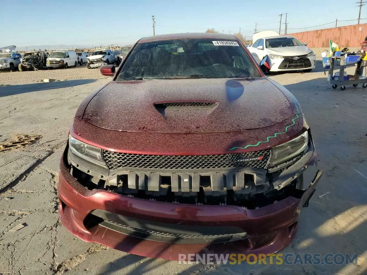 5 Photograph of a damaged car 2C3CDXCT8KH676893 DODGE CHARGER 2019