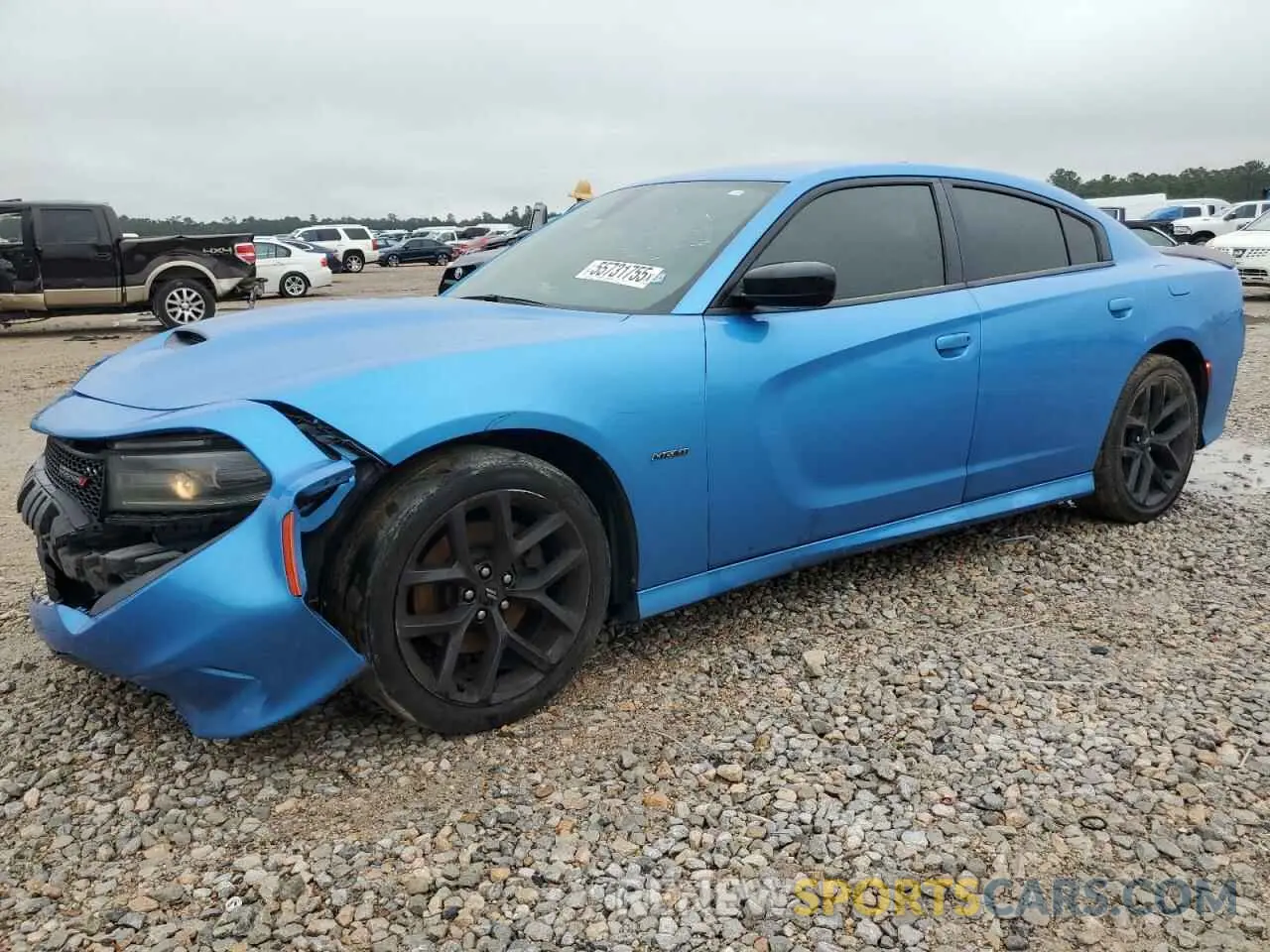 1 Photograph of a damaged car 2C3CDXCT8KH726420 DODGE CHARGER 2019